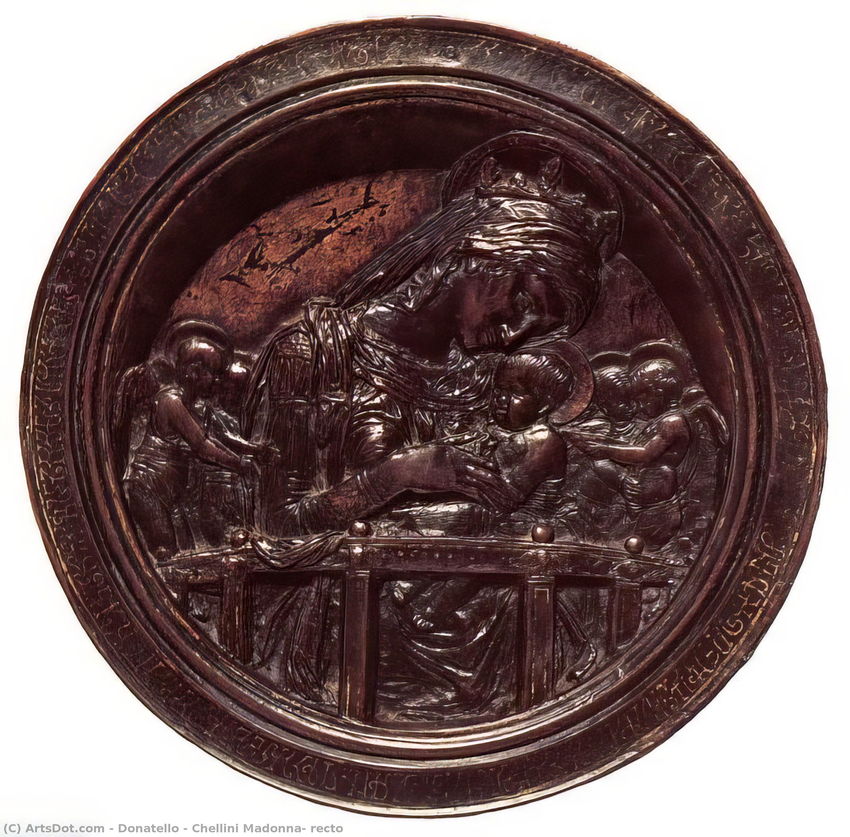 Получить Репродукции Произведений Искусства Челлини Мадонна, ректо по Donatello (1386-1466, Italy) | ArtsDot.com