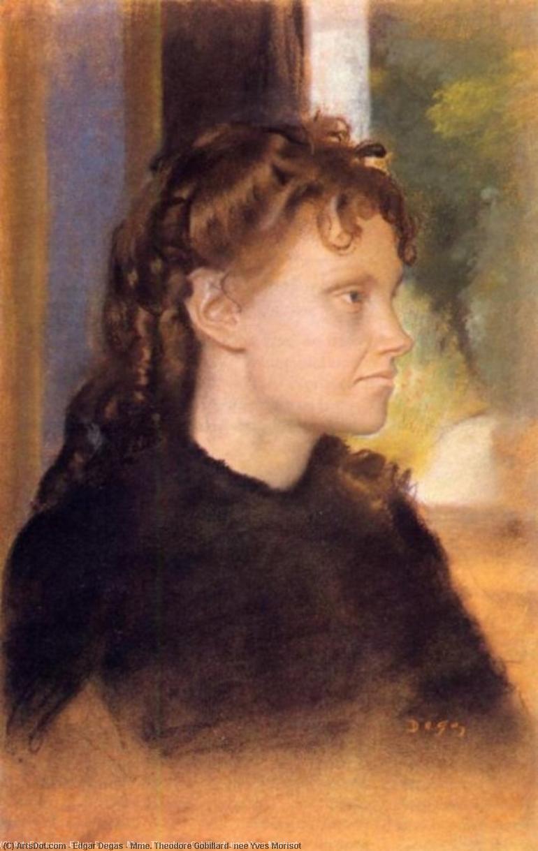 Order Oil Painting Replica Mme. Theodore Gobillard, nee Yves Morisot, 1869 by Edgar Degas (1834-1917, France) | ArtsDot.com
