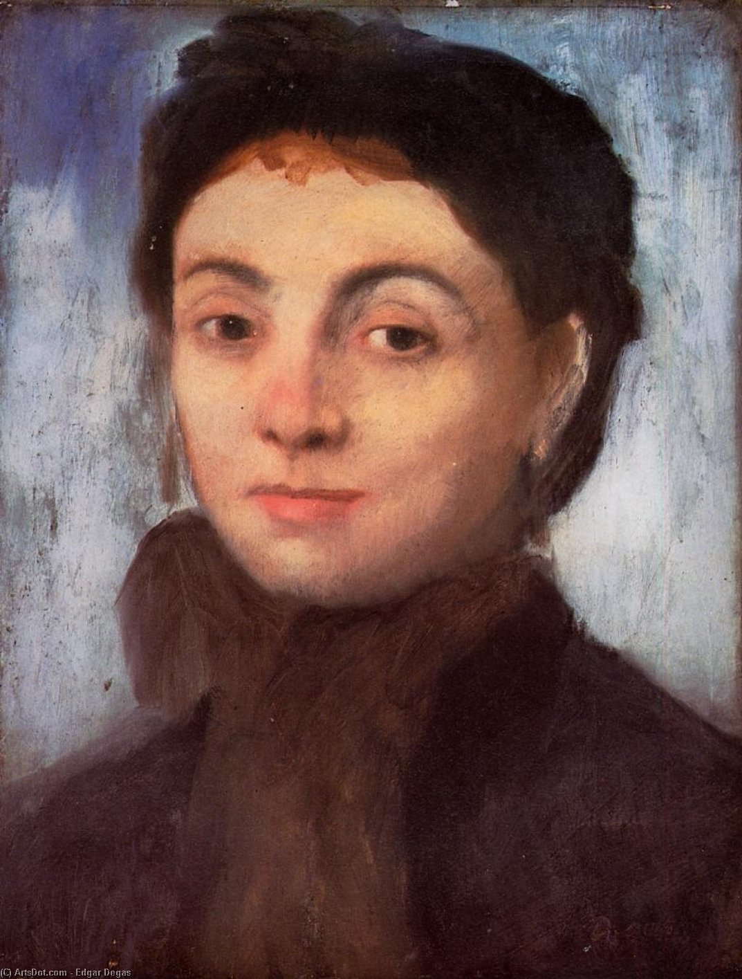 Order Art Reproductions Study for the Portrait of Josephine Gaujean, 1867 by Edgar Degas (1834-1917, France) | ArtsDot.com