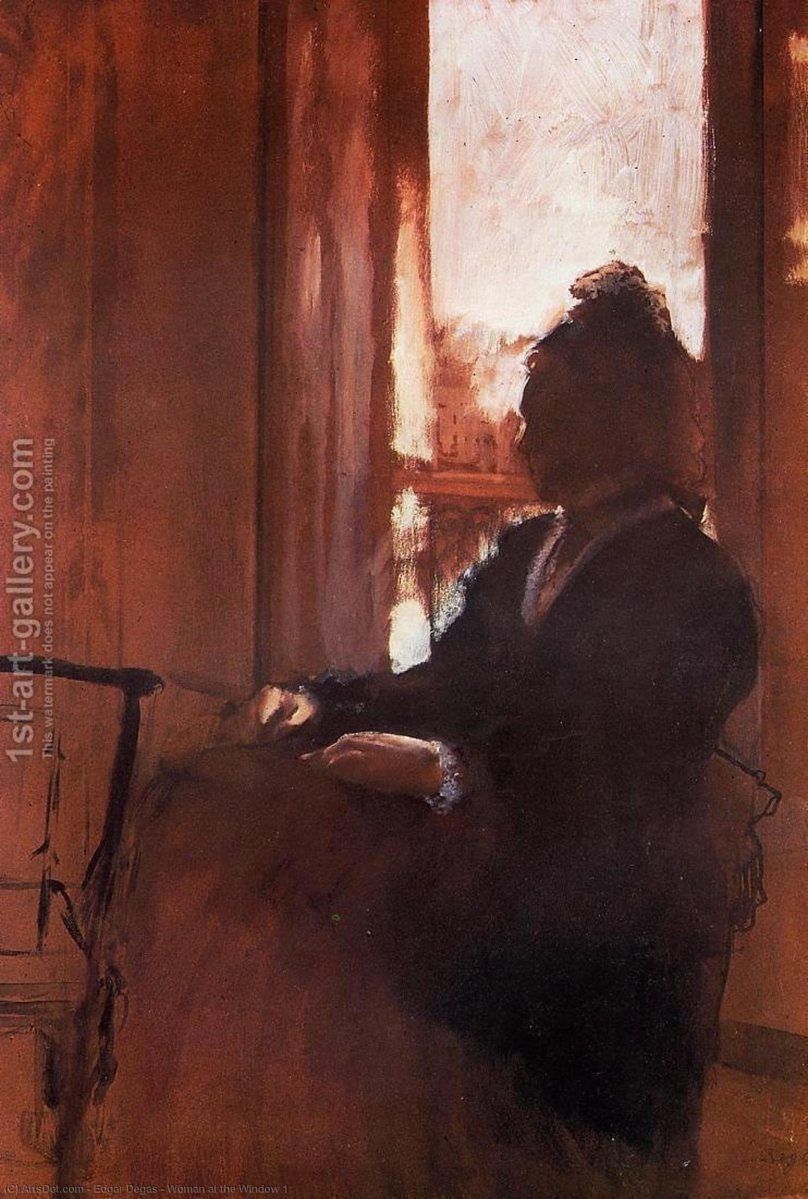 Order Artwork Replica Woman at the Window 1 by Edgar Degas (1834-1917, France) | ArtsDot.com