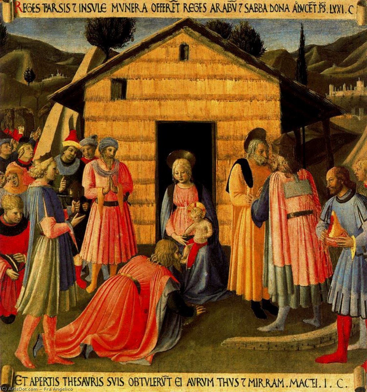 Buy Museum Art Reproductions Adoration of the magi 4 by Fra Angelico (1395-1455, Italy) | ArtsDot.com