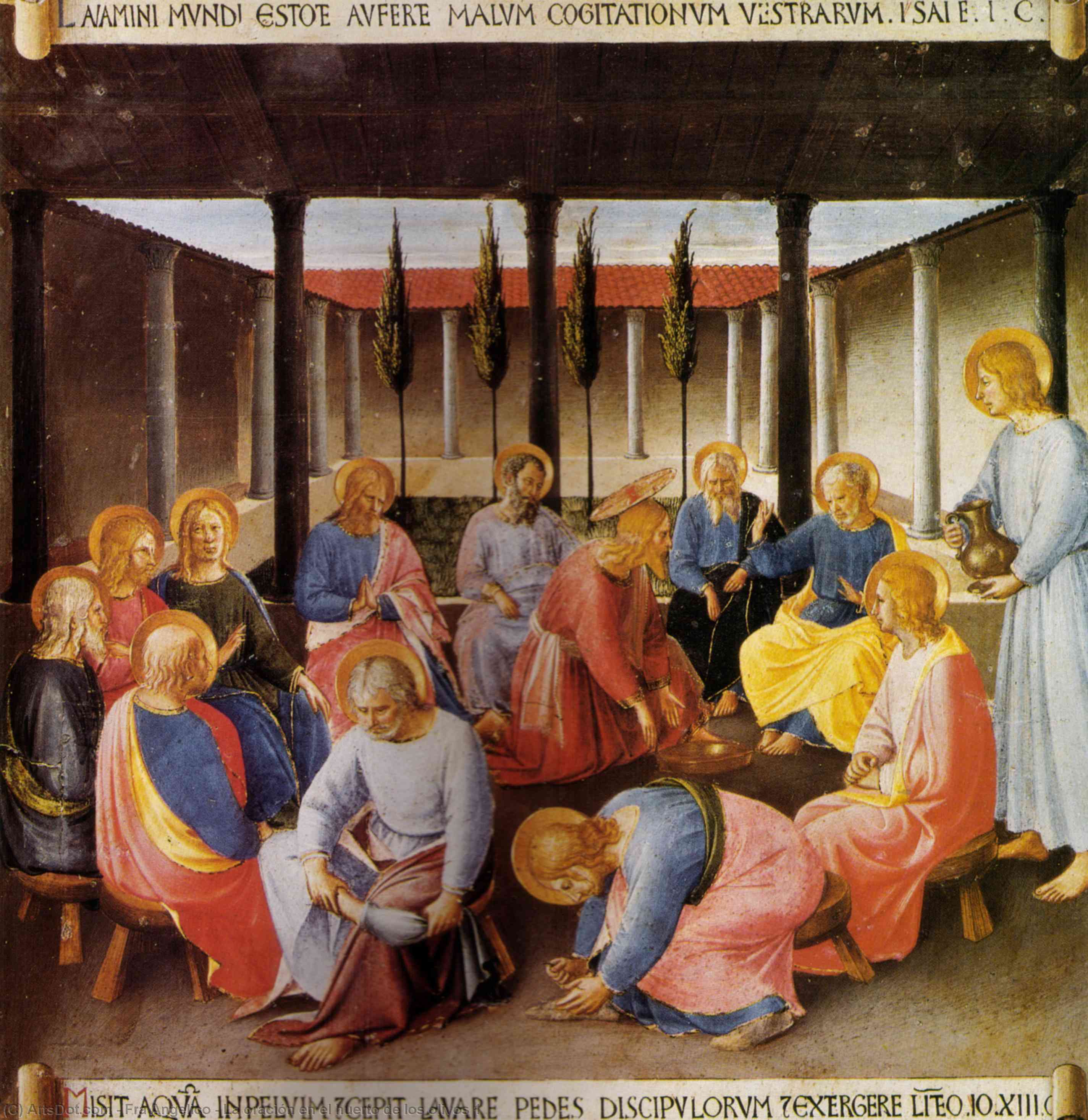 Buy Museum Art Reproductions La oración en el huerto de los olivos 1 by Fra Angelico (1395-1455, Italy) | ArtsDot.com