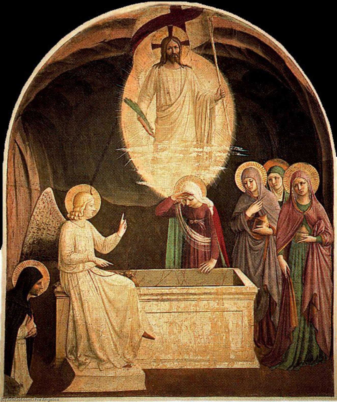 Order Artwork Replica Las santas mujeres en el sepulcro by Fra Angelico (1395-1455, Italy) | ArtsDot.com