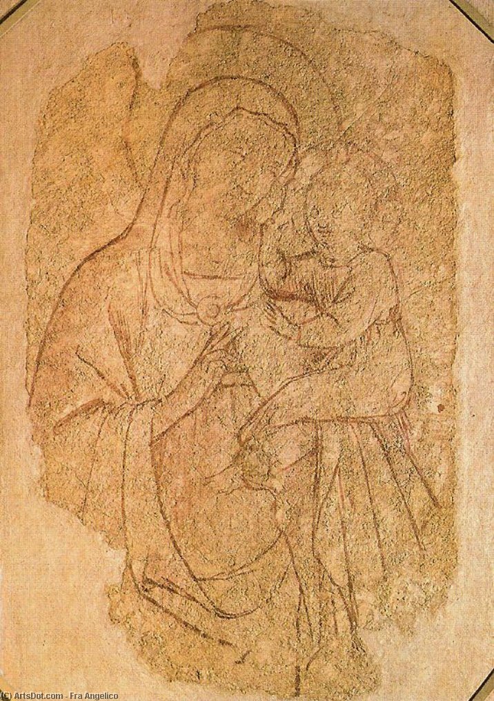 Buy Museum Art Reproductions Virgin and the Child 4 by Fra Angelico (1395-1455, Italy) | ArtsDot.com