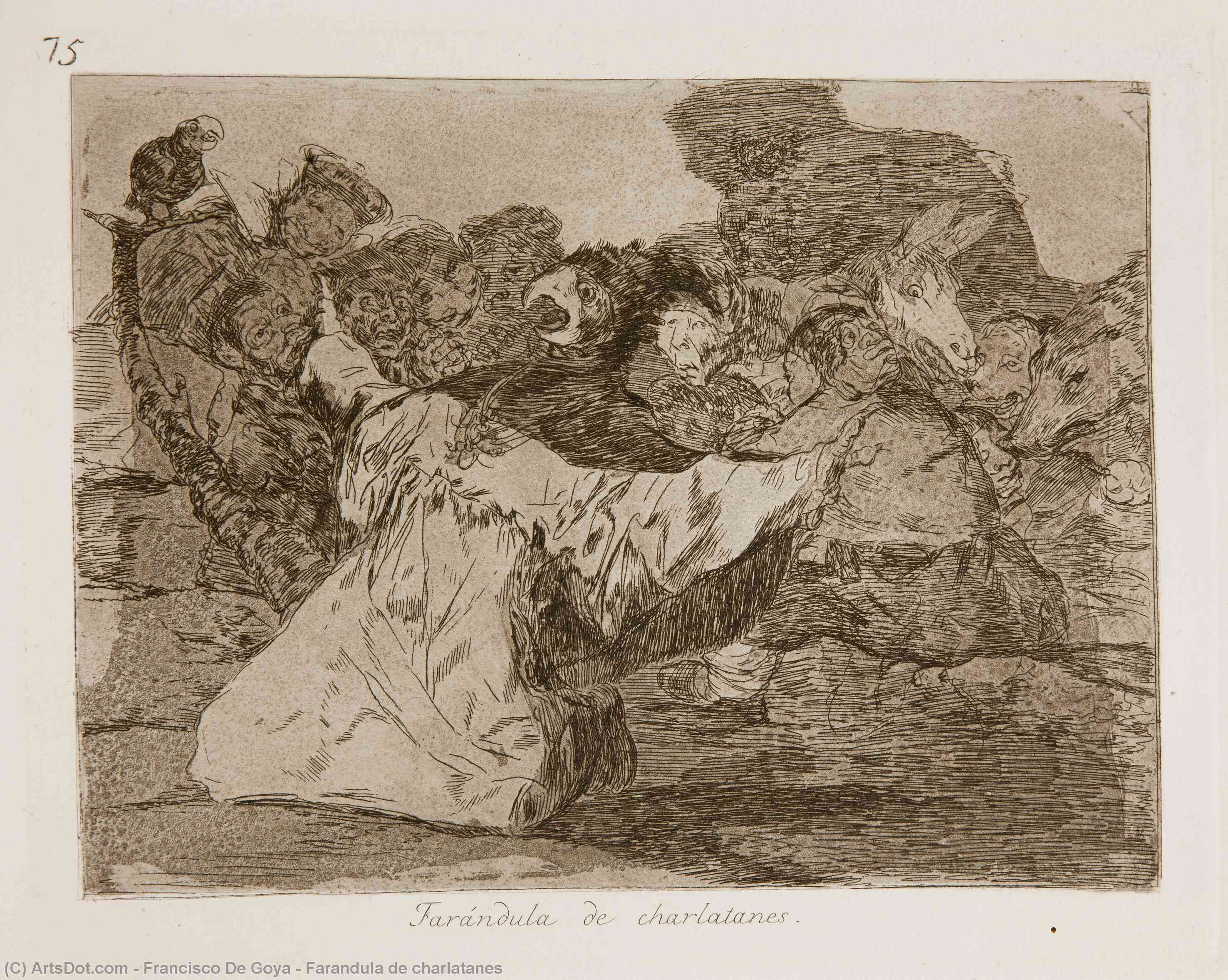 Order Oil Painting Replica Farandula de charlatanes by Francisco De Goya (1746-1828, Spain) | ArtsDot.com