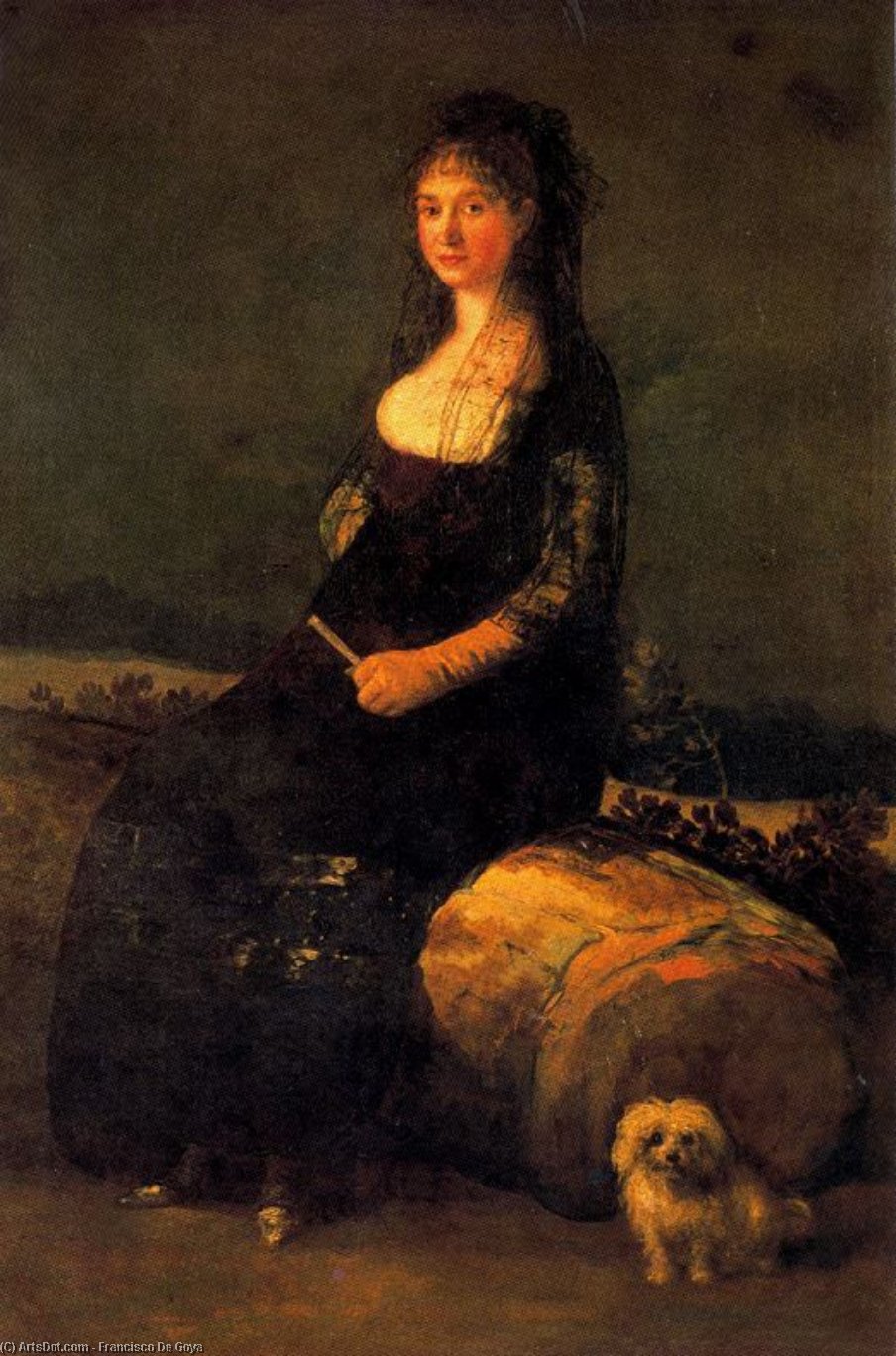 Buy Museum Art Reproductions Joaquina Candado by Francisco De Goya (1746-1828, Spain) | ArtsDot.com