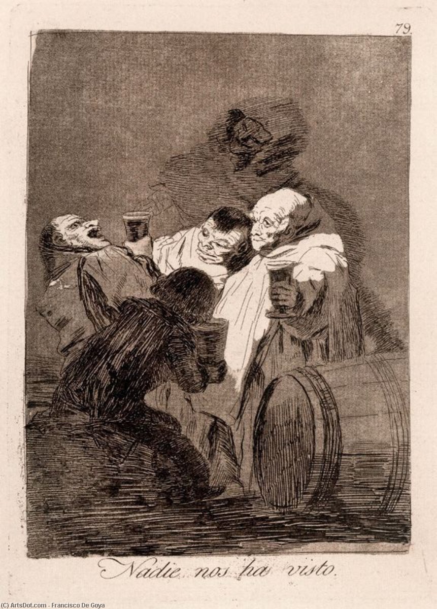 Buy Museum Art Reproductions Nadie nos ha visto by Francisco De Goya (1746-1828, Spain) | ArtsDot.com