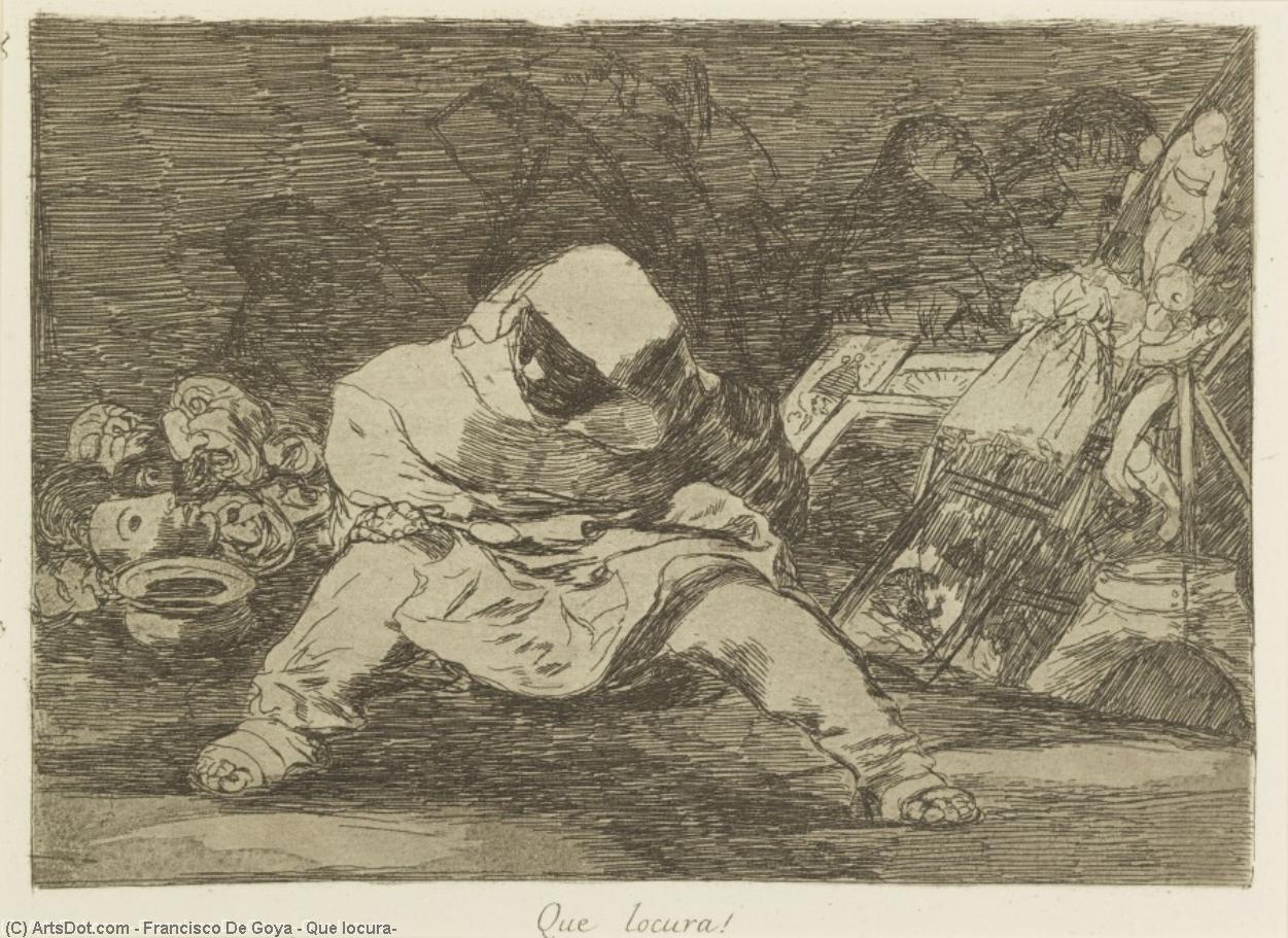 Order Paintings Reproductions Que locura! by Francisco De Goya (1746-1828, Spain) | ArtsDot.com