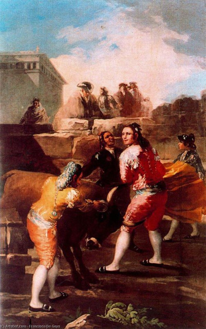 Order Oil Painting Replica The bullfight by Francisco De Goya (1746-1828, Spain) | ArtsDot.com