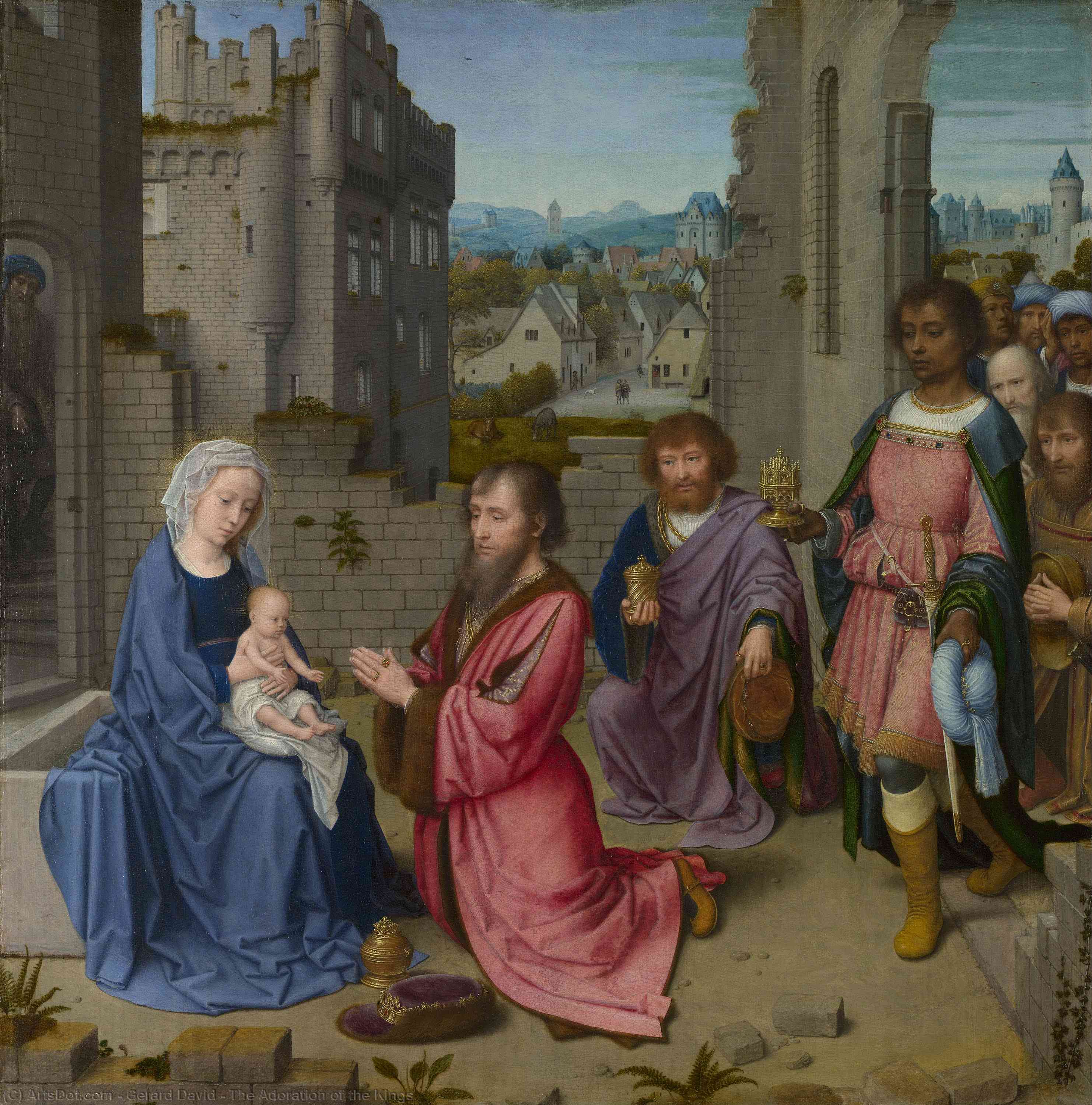 Buy Museum Art Reproductions The Adoration of the Kings by Gerard David (1450-1523, Netherlands) | ArtsDot.com