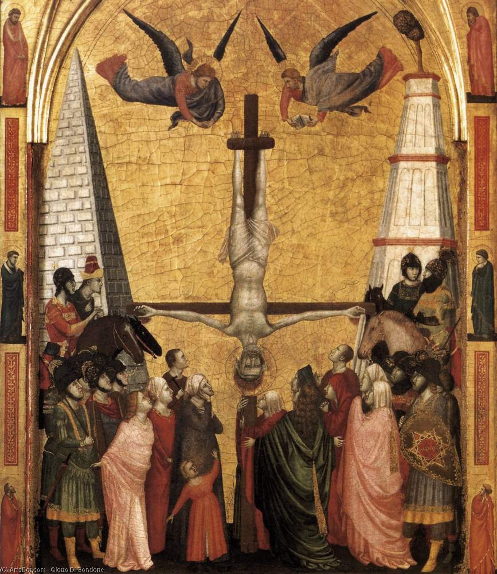 Order Oil Painting Replica The Stefaneschi Triptych. Martyrdom of Peter by Giotto Di Bondone (1267-1337, Italy) | ArtsDot.com