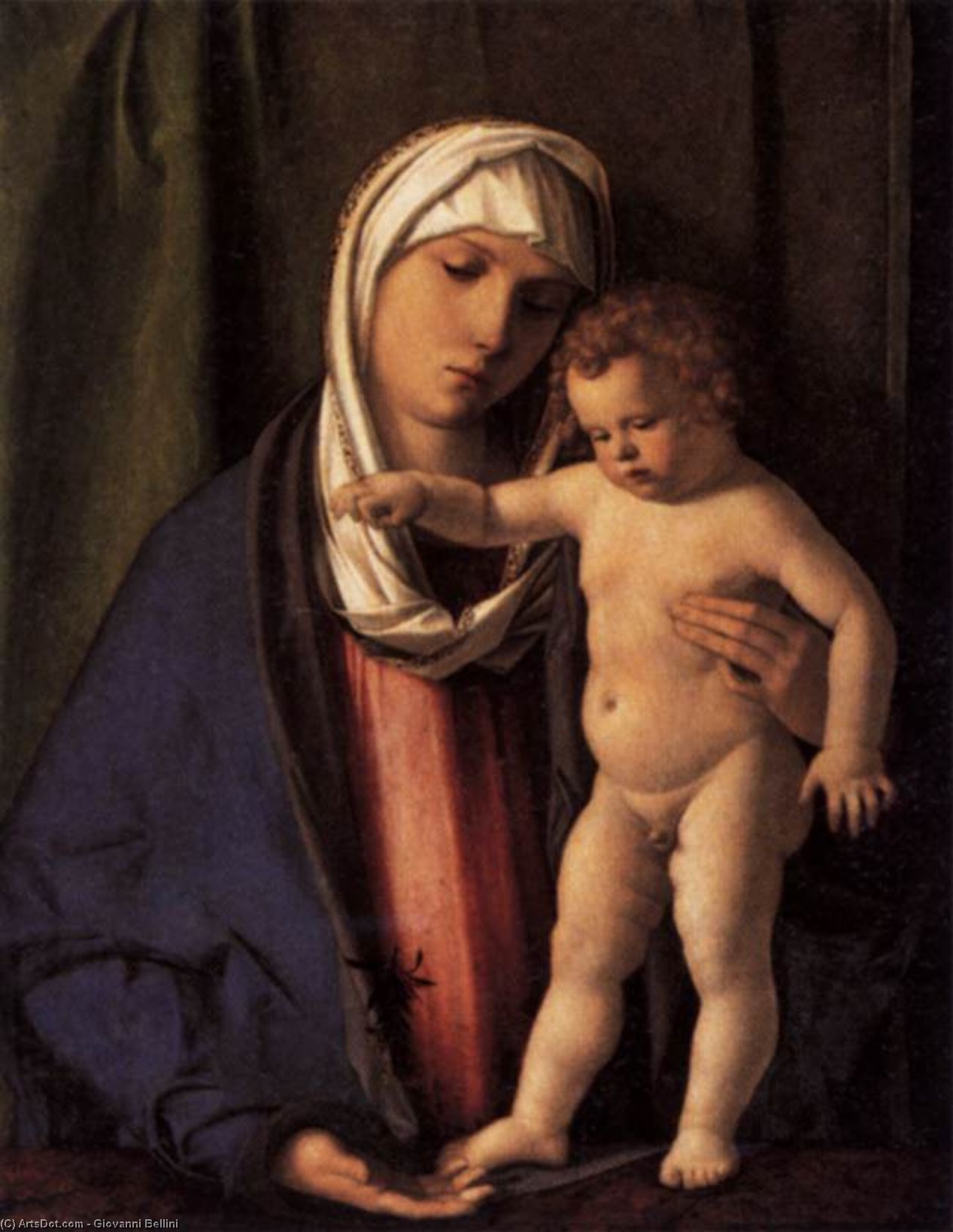 Order Art Reproductions Virgin and Child 1 by Giovanni Bellini (1433-1516, Italy) | ArtsDot.com