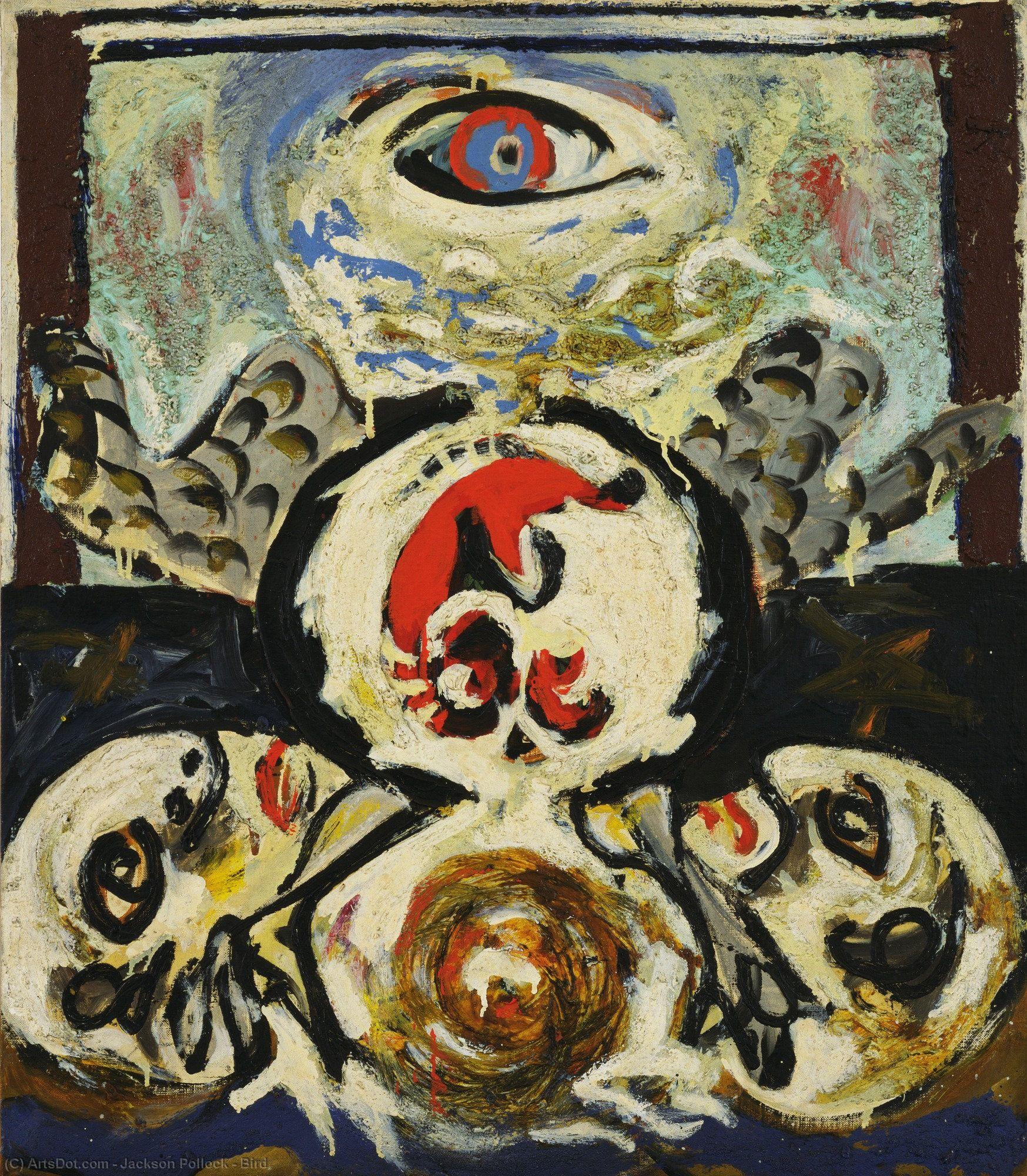 Buy Museum Art Reproductions Bird, 1941 by Jackson Pollock (Inspired By) (1912-1956, United States) | ArtsDot.com