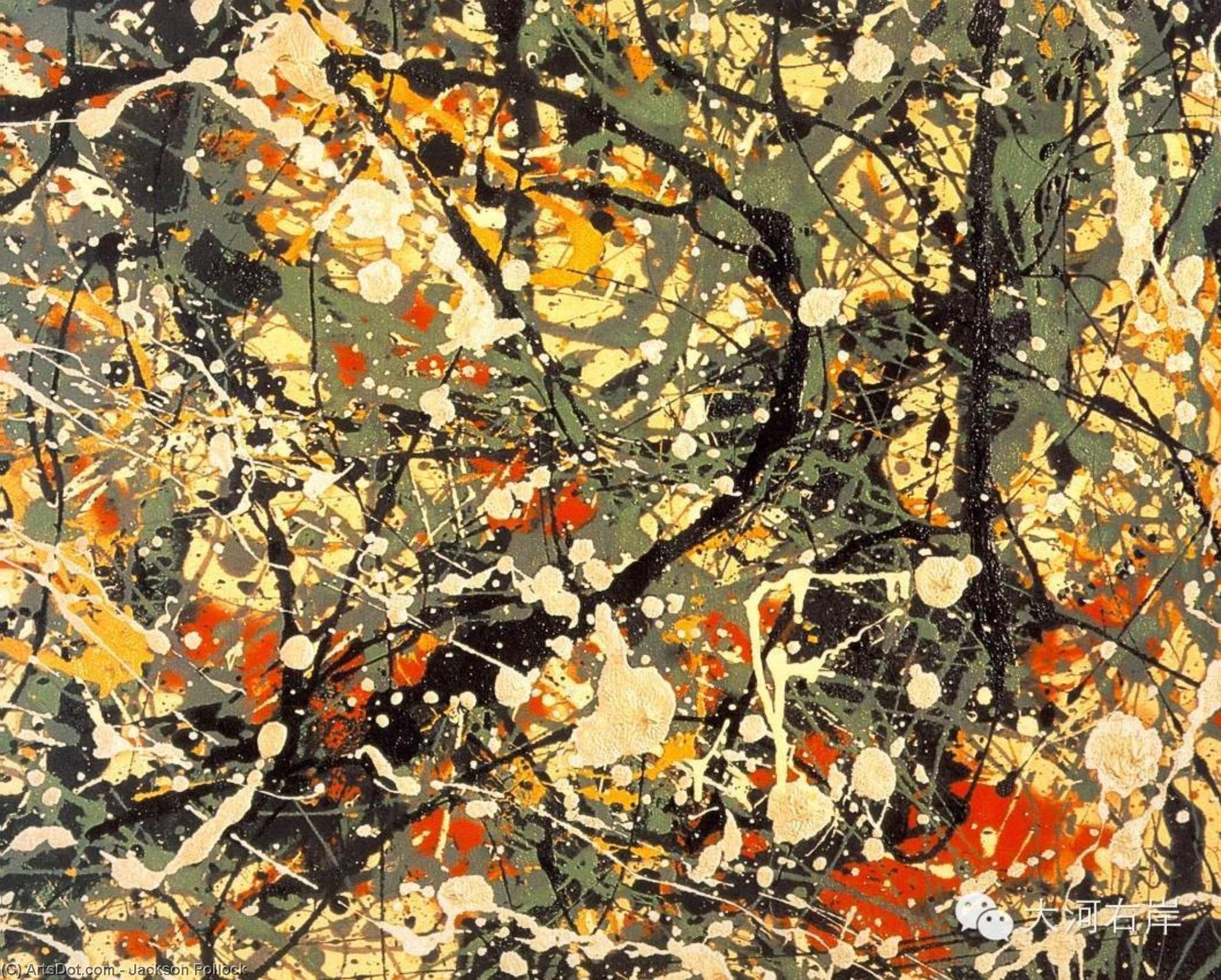 Order Oil Painting Replica Number 8 by Jackson Pollock (Inspired By) (1912-1956, United States) | ArtsDot.com