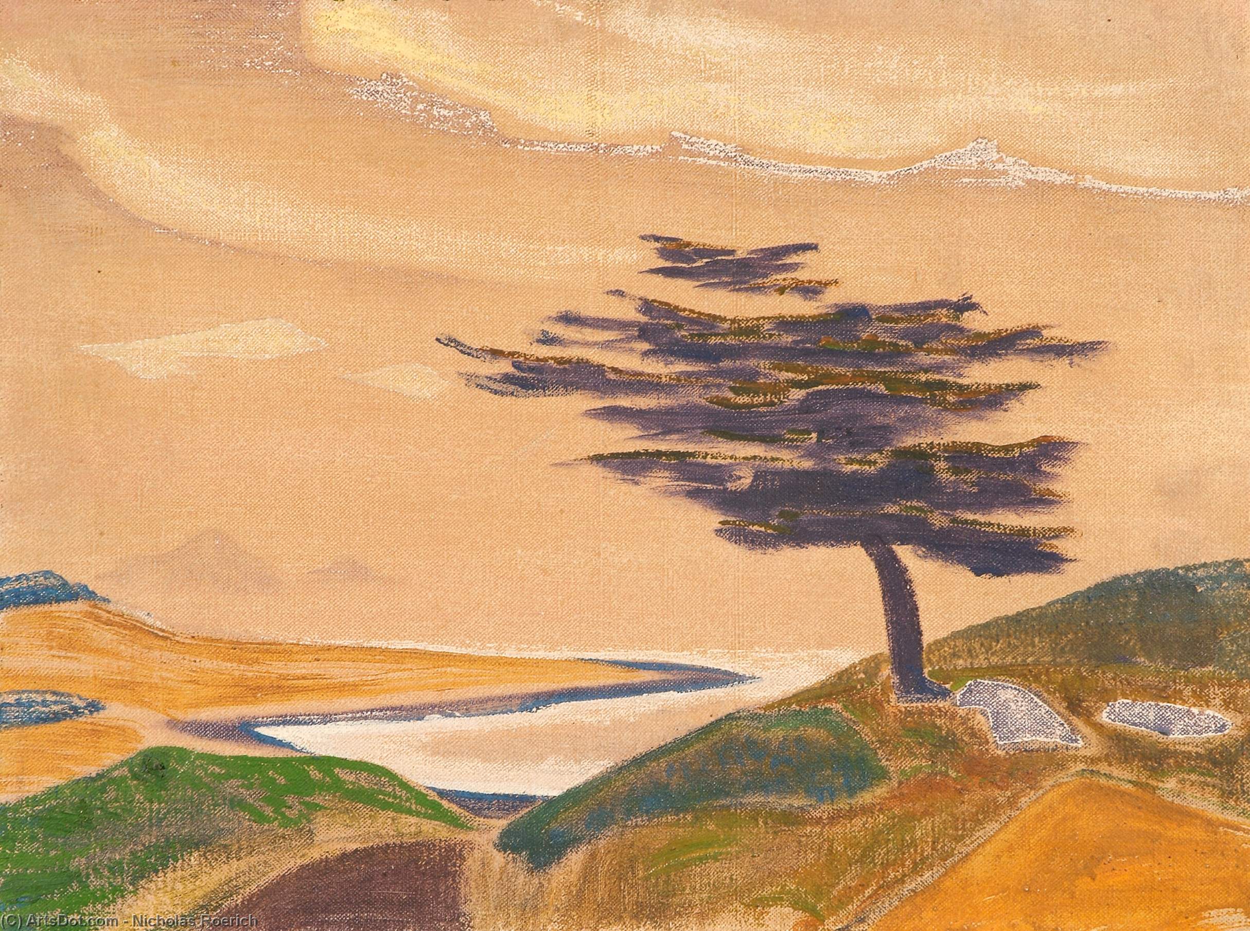 Buy Museum Art Reproductions The Shore (Ledenets) 1 by Nicholas Roerich (1874-1947, Russia) | ArtsDot.com