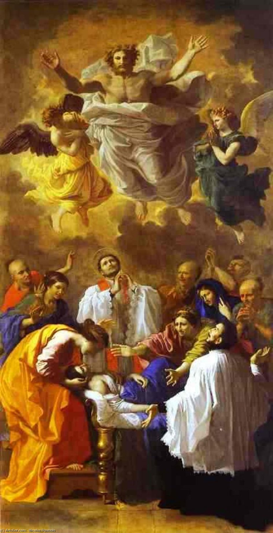 Order Oil Painting Replica The Miracle of St. Francis Xavier, 1641 by Nicolas Poussin (1594-1665, France) | ArtsDot.com