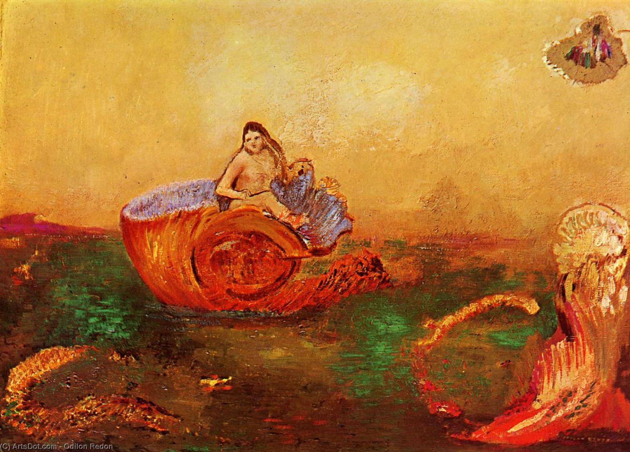 Buy Museum Art Reproductions The Birth Of Venus 4 by Odilon Redon (1840-1916, France) | ArtsDot.com