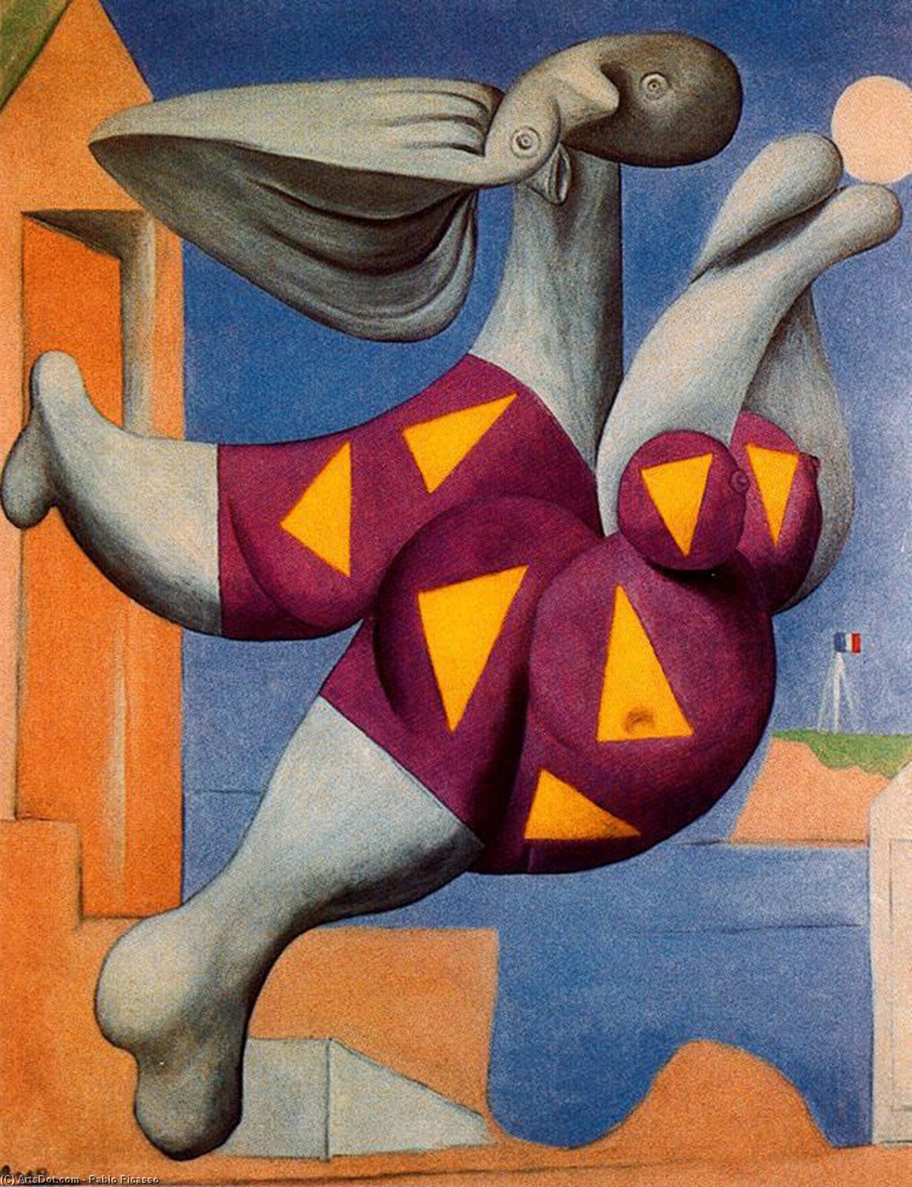Order Artwork Replica Bather with beach ball, 1932 by Pablo Picasso (Inspired By) (1881-1973, Spain) | ArtsDot.com