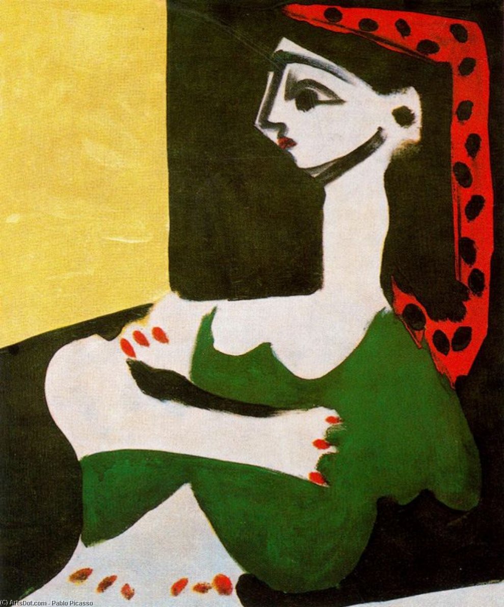 Order Oil Painting Replica Jacqueline`s portrait (profile) 3 by Pablo Picasso (Inspired By) (1881-1973, Spain) | ArtsDot.com