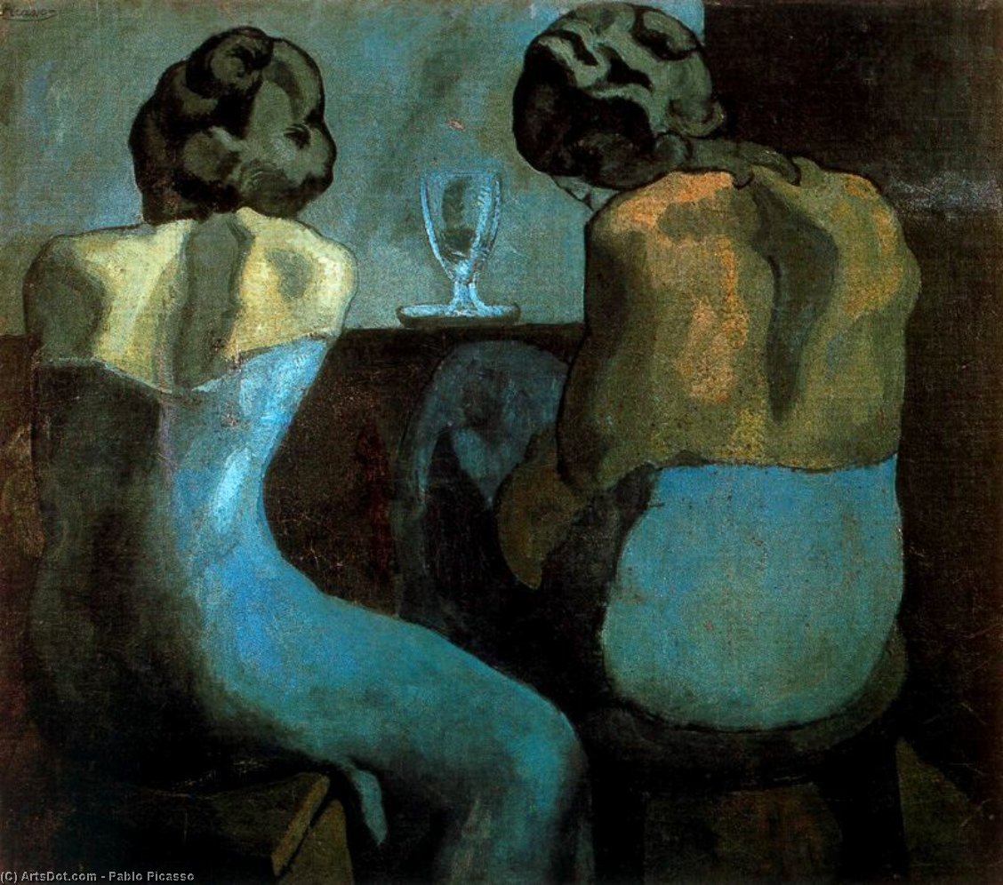 Order Oil Painting Replica Rameras en un bar by Pablo Picasso (Inspired By) (1881-1973, Spain) | ArtsDot.com