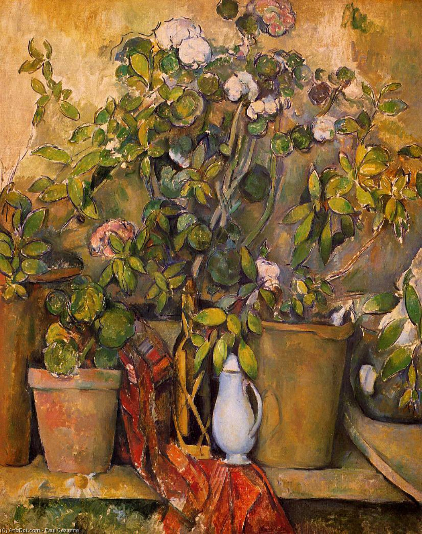 Ordinare Riproduzioni D'arte Piante in vaso, 1890 di Paul Cezanne (1839-1906, France) | ArtsDot.com
