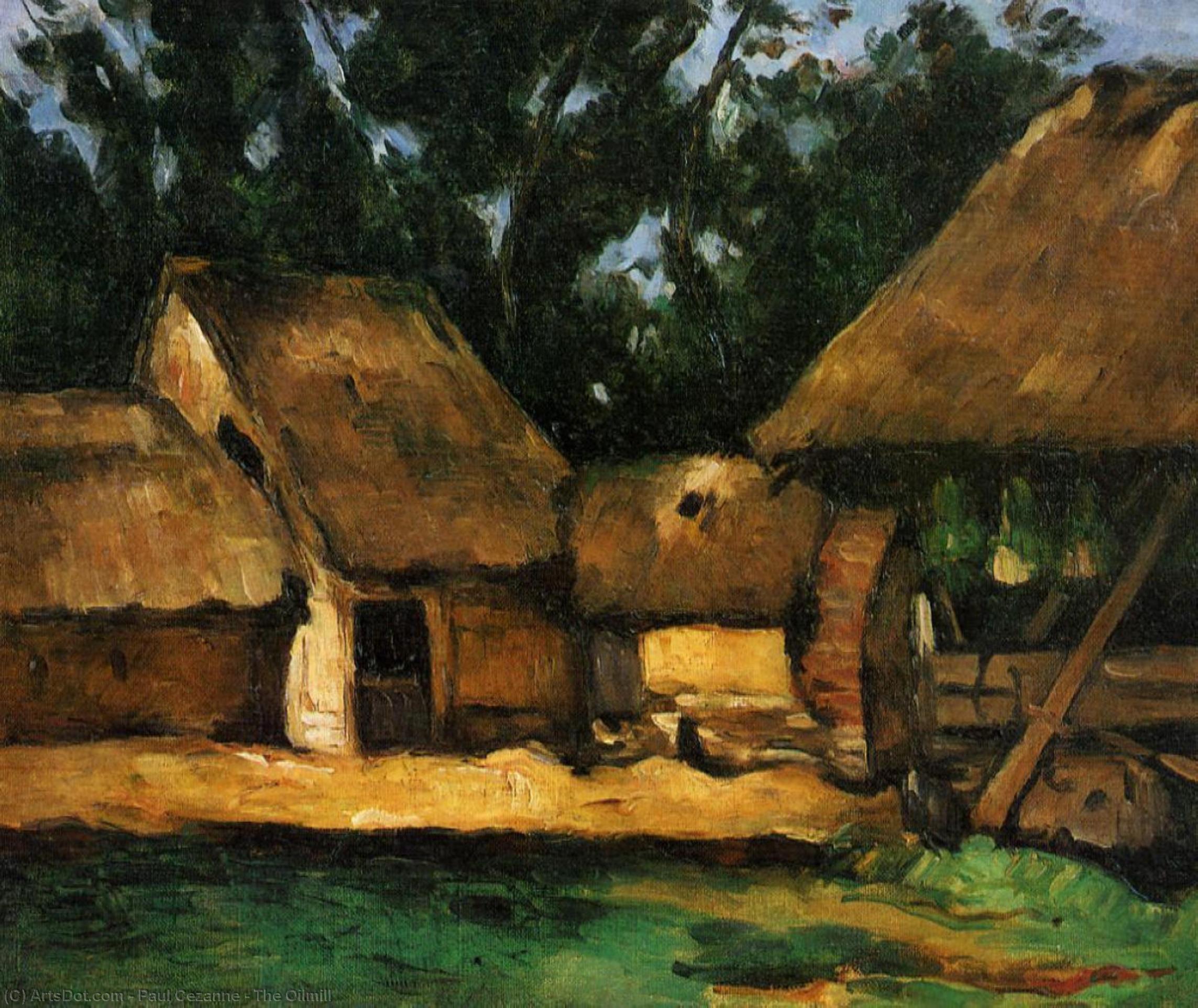Buy Museum Art Reproductions The Oilmill, 1871 by Paul Cezanne (1839-1906, France) | ArtsDot.com