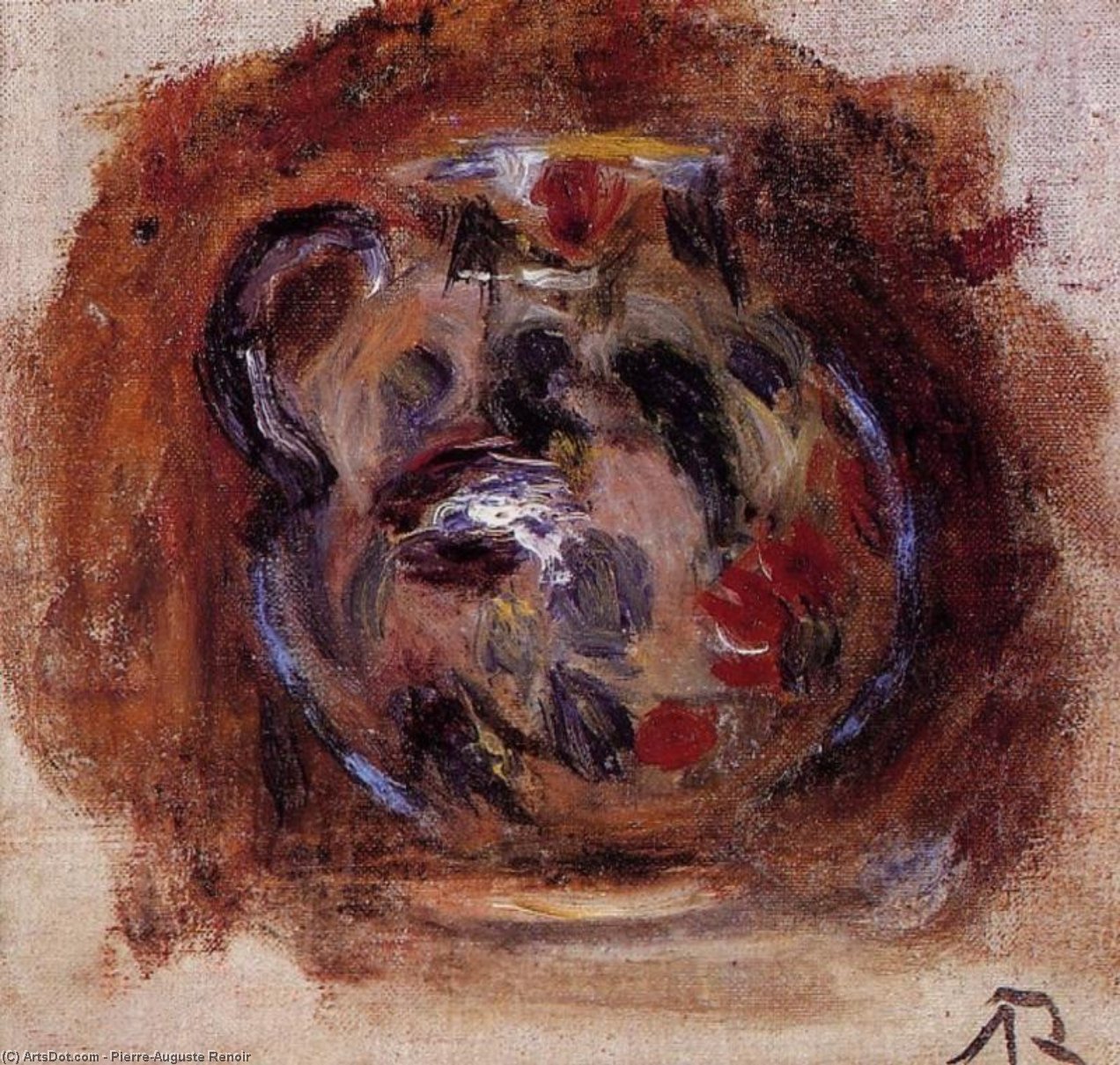 Order Oil Painting Replica Earthenware Jug, 1915 by Pierre-Auguste Renoir (1841-1919, France) | ArtsDot.com