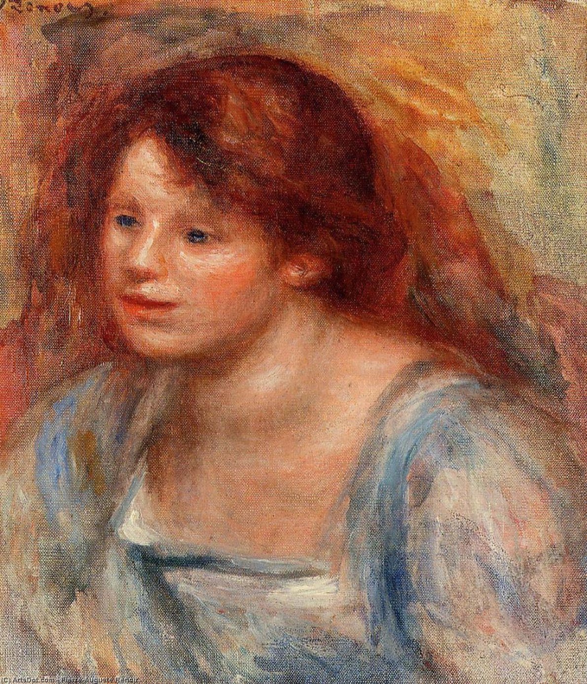 Order Artwork Replica Lucienne, 1918 by Pierre-Auguste Renoir (1841-1919, France) | ArtsDot.com