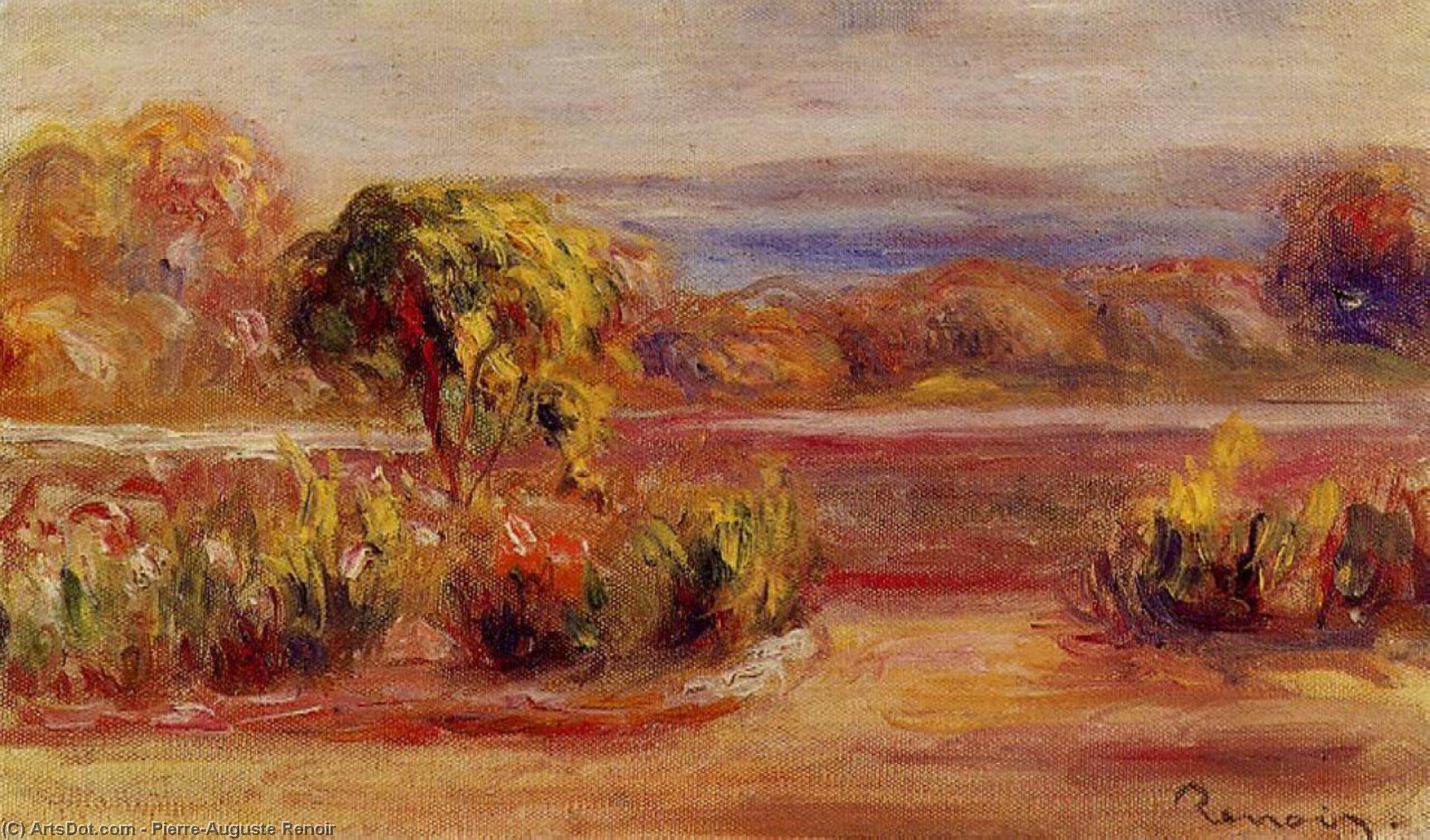 Order Oil Painting Replica Midday Landscape by Pierre-Auguste Renoir (1841-1919, France) | ArtsDot.com
