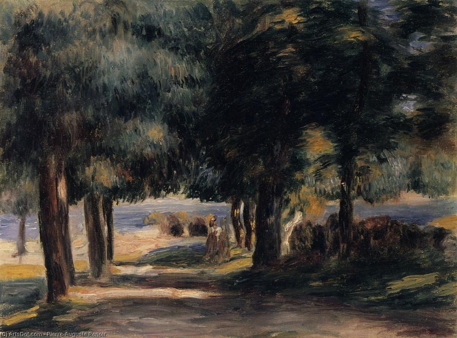 Order Oil Painting Replica Pine Wood on the Cote d`Azur, 1885 by Pierre-Auguste Renoir (1841-1919, France) | ArtsDot.com