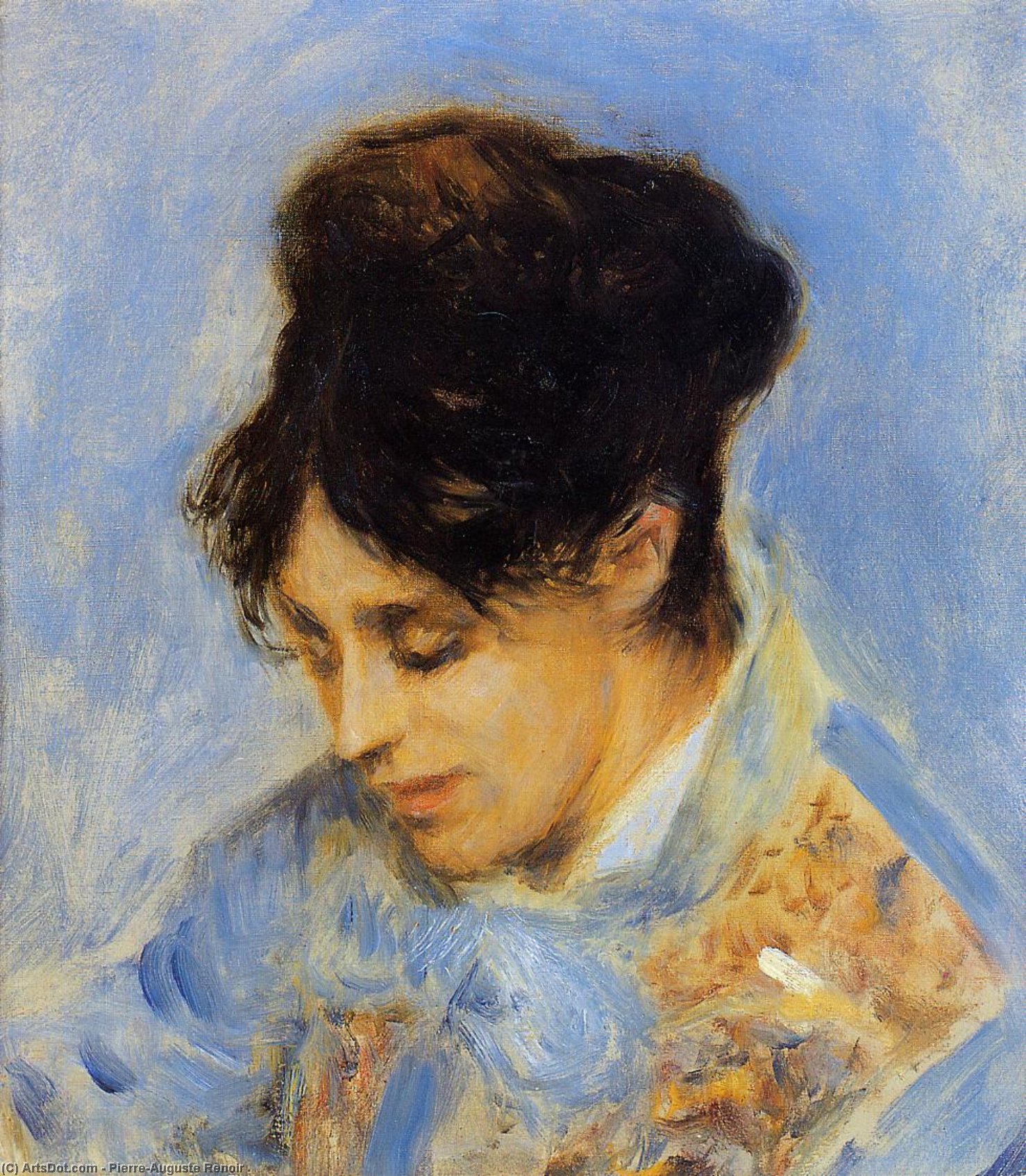 Order Art Reproductions Portrait of Madame Claude Monet, 1872 by Pierre-Auguste Renoir (1841-1919, France) | ArtsDot.com