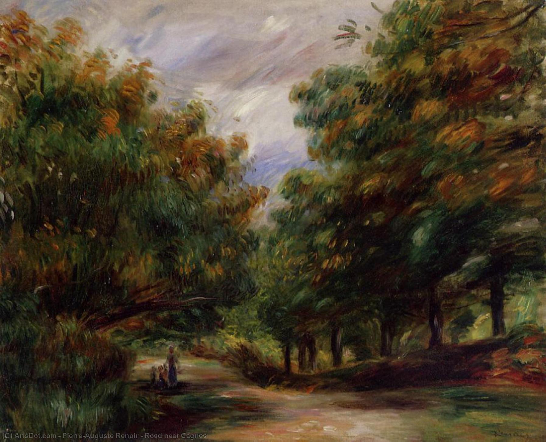 Order Oil Painting Replica Road near Cagnes, 1905 by Pierre-Auguste Renoir (1841-1919, France) | ArtsDot.com