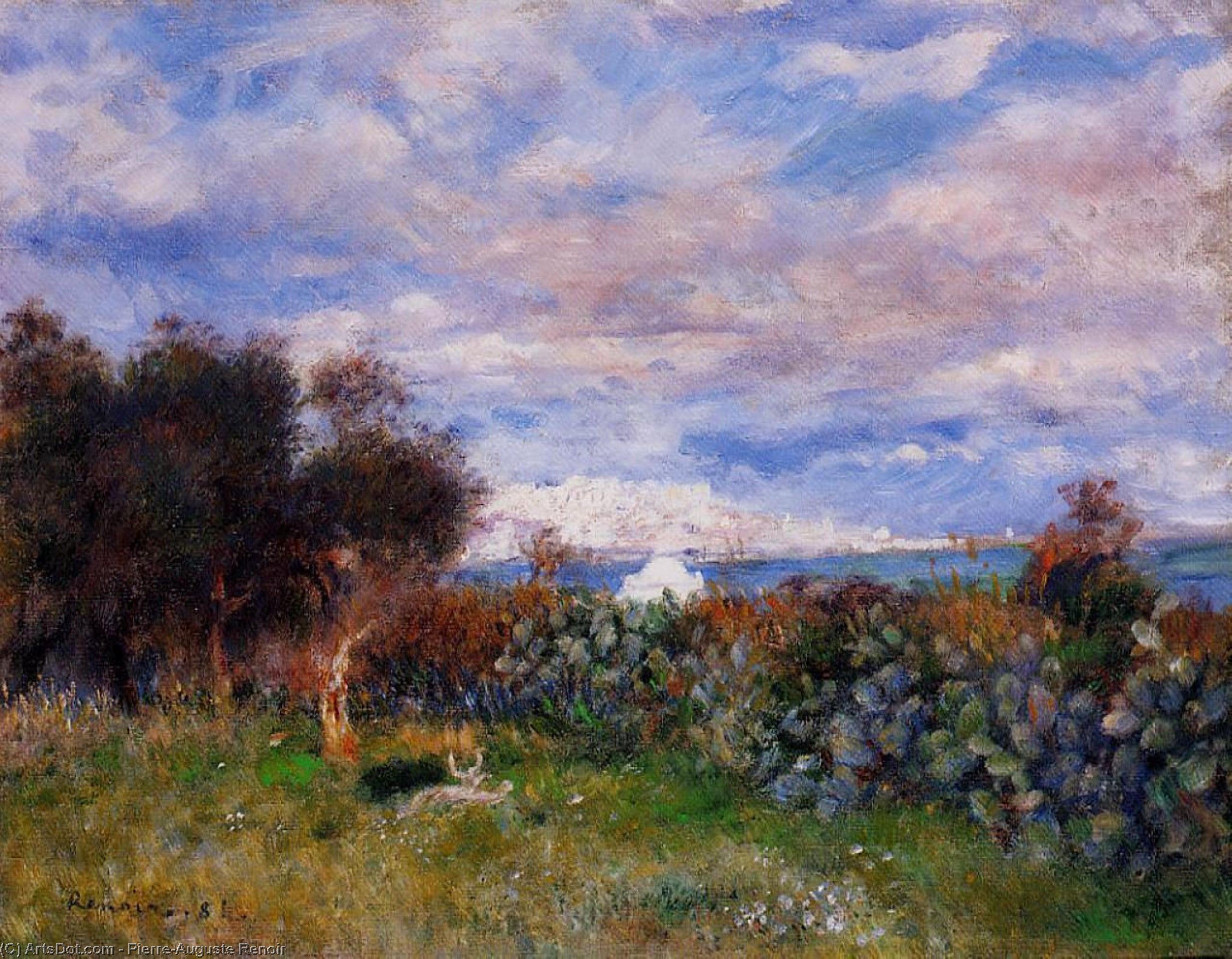 Buy Museum Art Reproductions The Bay of Algiers, 1881 by Pierre-Auguste Renoir (1841-1919, France) | ArtsDot.com