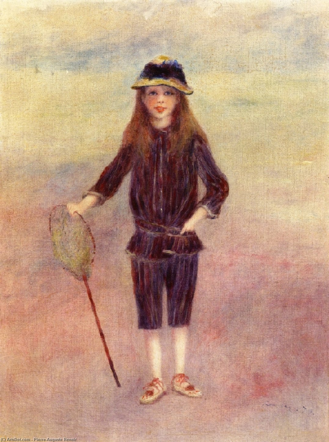Buy Museum Art Reproductions The Little Fishergirl, 1879 by Pierre-Auguste Renoir (1841-1919, France) | ArtsDot.com