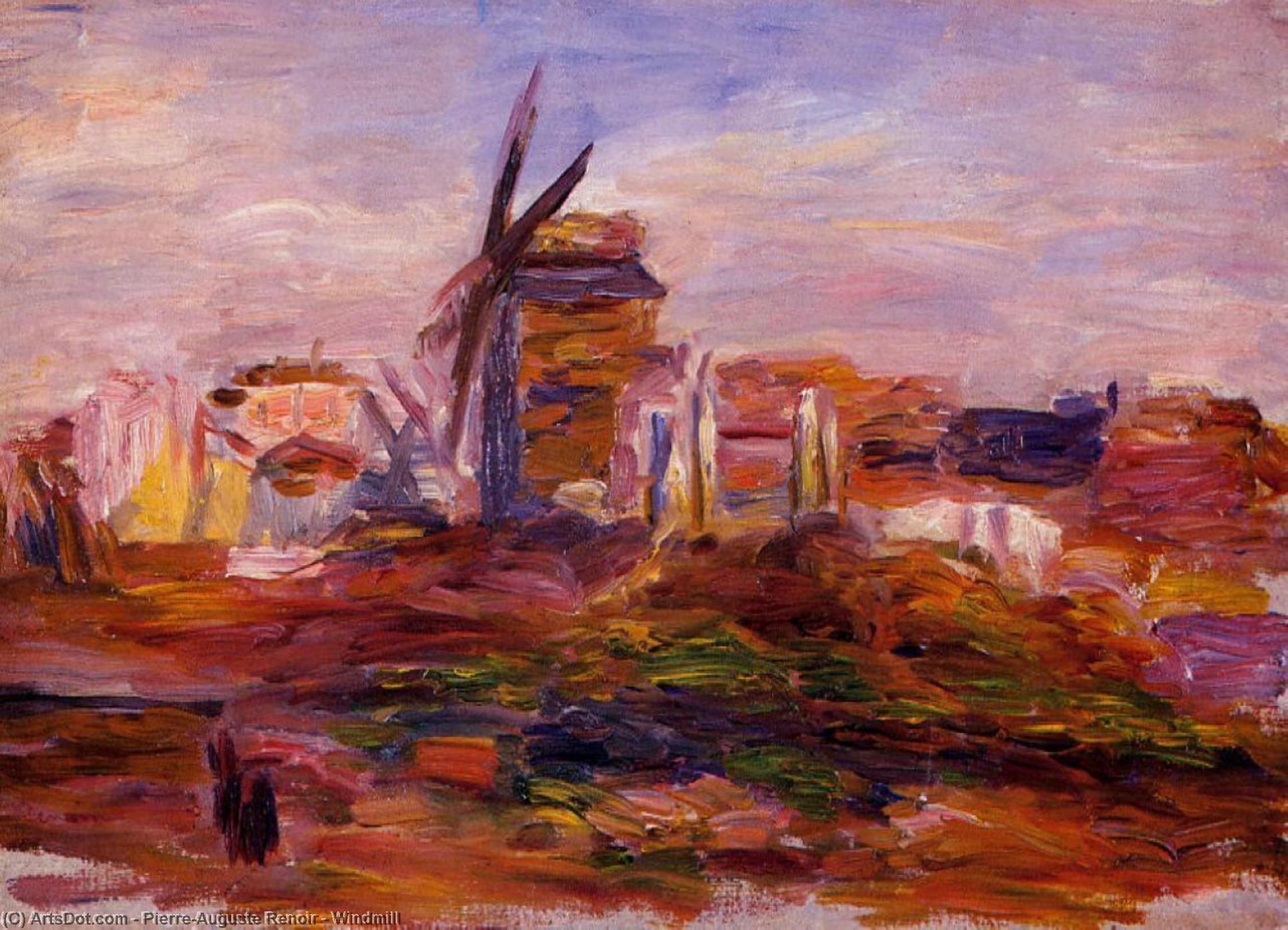 Order Paintings Reproductions Windmill by Pierre-Auguste Renoir (1841-1919, France) | ArtsDot.com