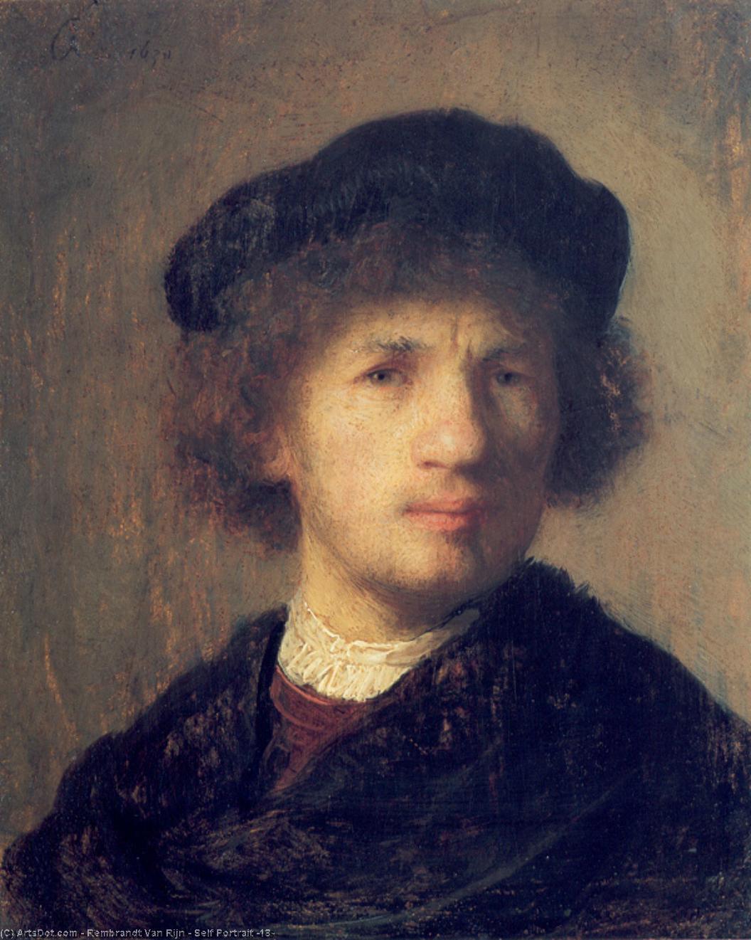 Buy Museum Art Reproductions Self Portrait (18), 1630 by Rembrandt Van Rijn (1606-1669, Netherlands) | ArtsDot.com