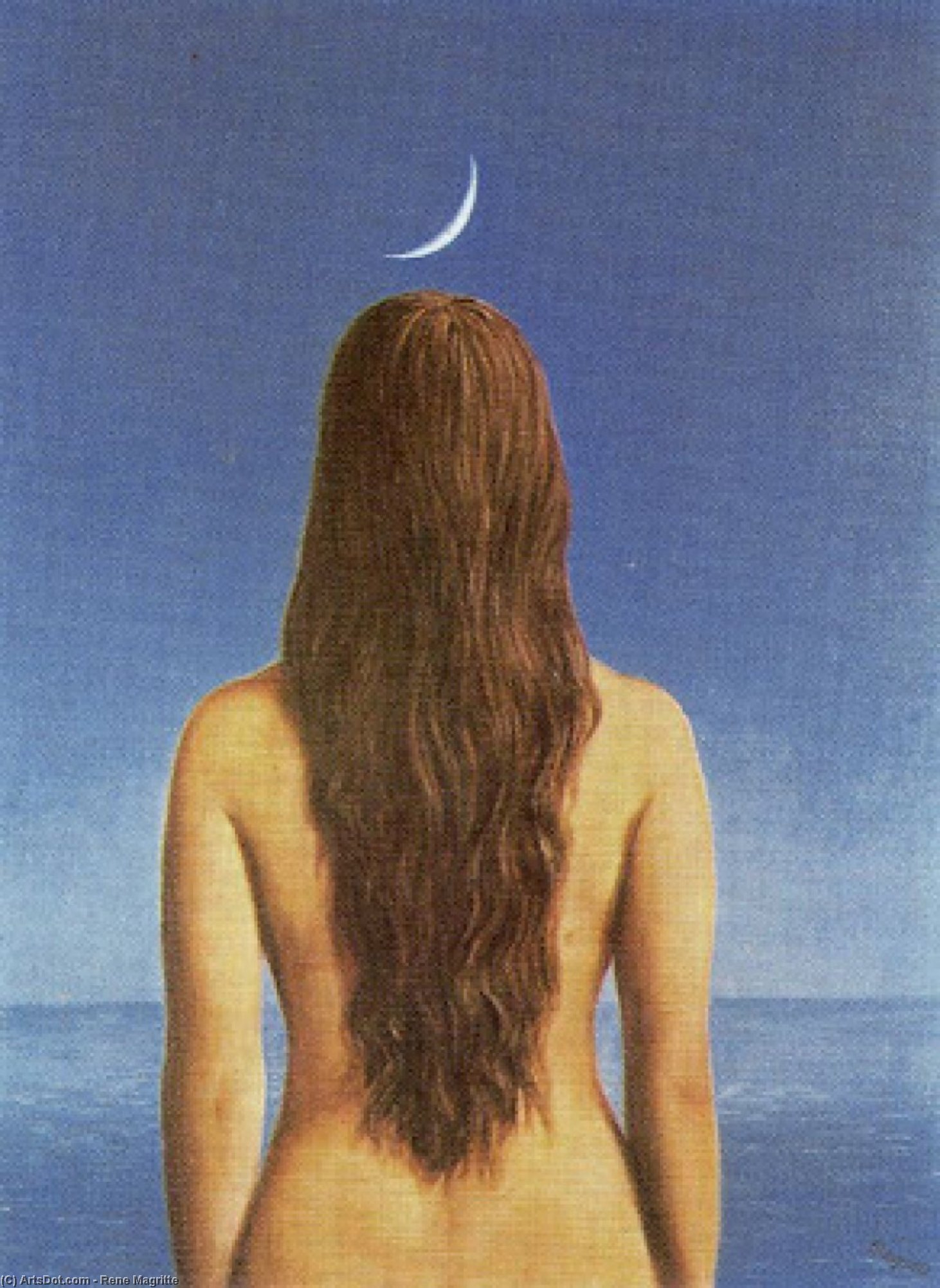 Order Artwork Replica The Evening Dress by Rene Magritte (Inspired By) (1898-1967, Belgium) | ArtsDot.com