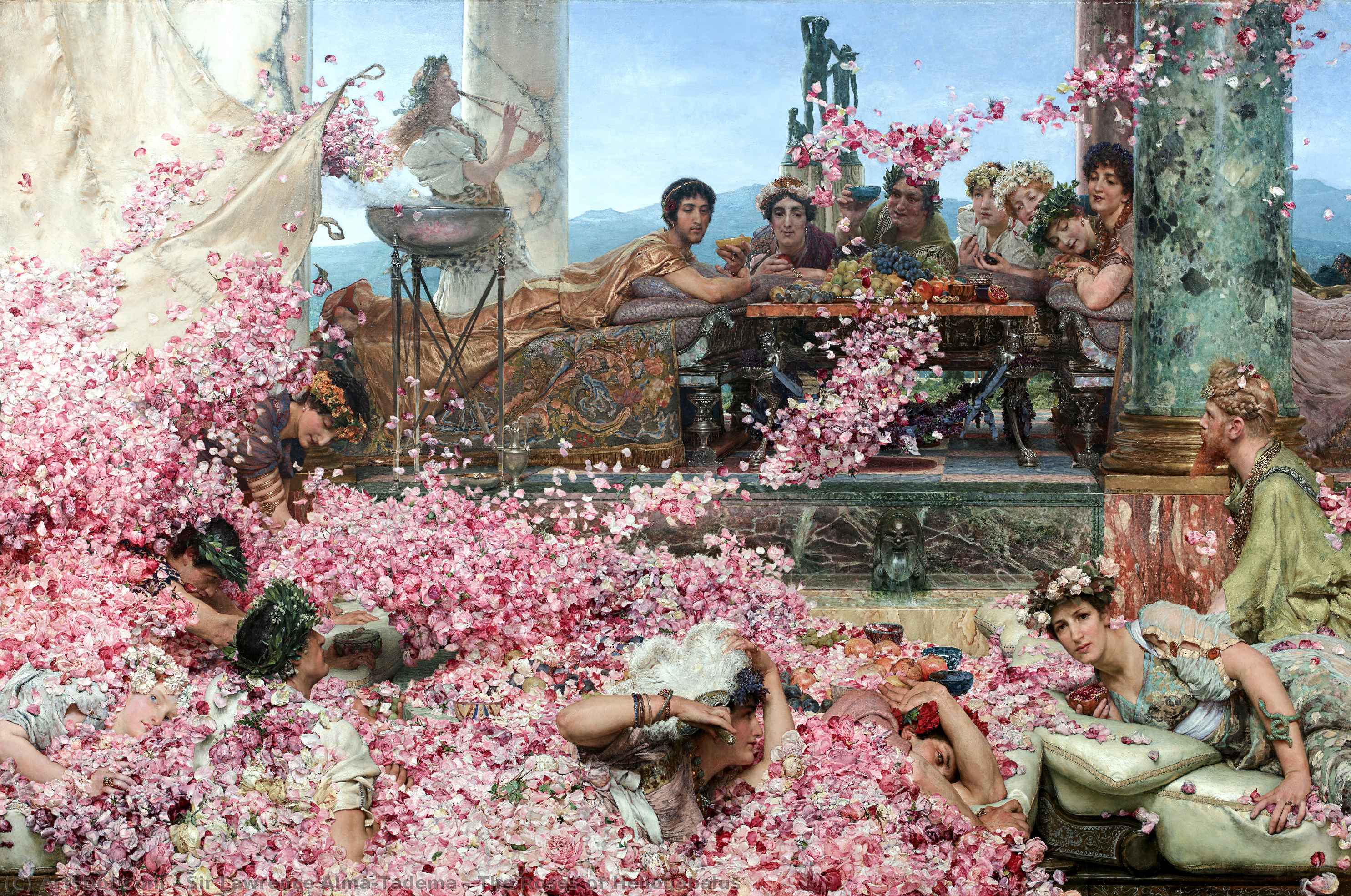 Order Oil Painting Replica The Roses of Heliogabalus, 1888 by Sir Lawrence Alma-Tadema (1836-1912, Netherlands) | ArtsDot.com