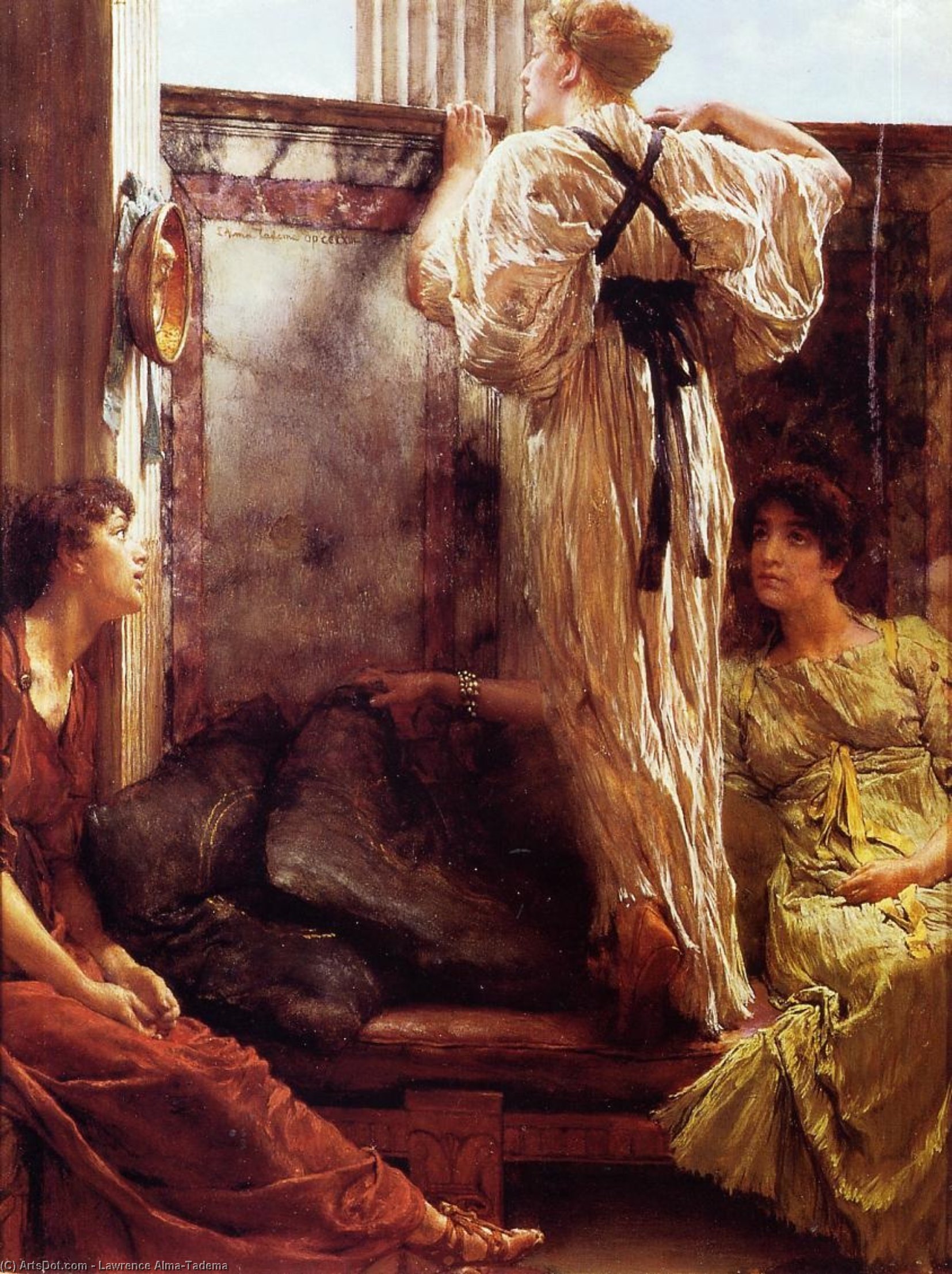 Buy Museum Art Reproductions Who is It by Lawrence Alma-Tadema | ArtsDot.com