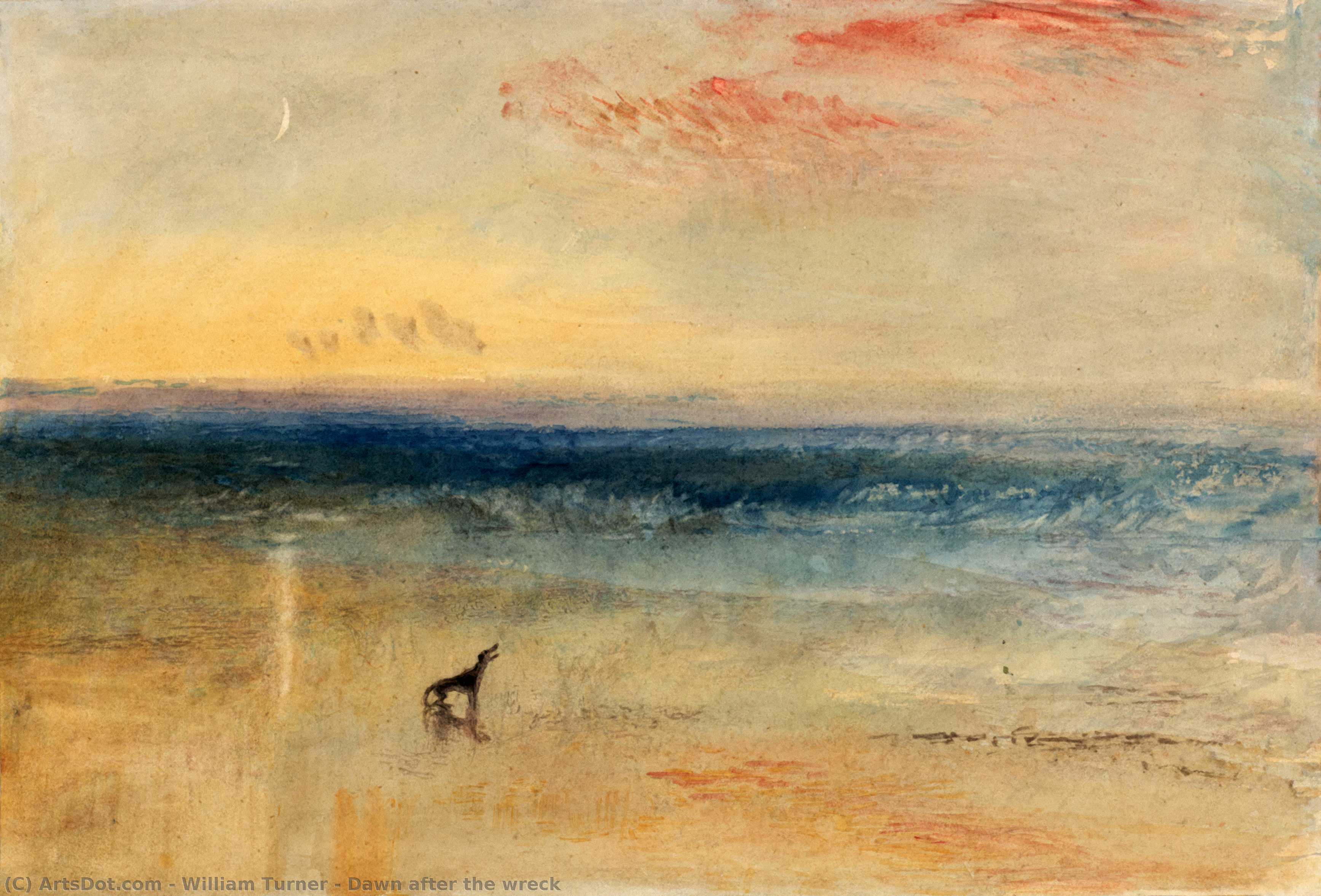 Order Oil Painting Replica Dawn after the wreck by William Turner (1775-1851, United Kingdom) | ArtsDot.com