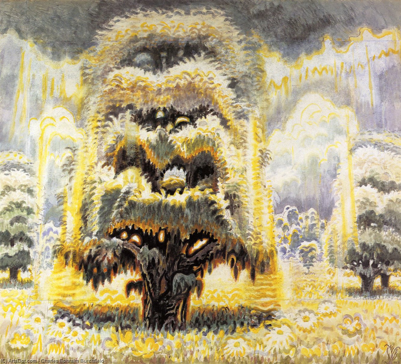 Order Artwork Replica Summer Solstice by Charles Ephraim Burchfield (Inspired By) (1893-1967, United States) | ArtsDot.com