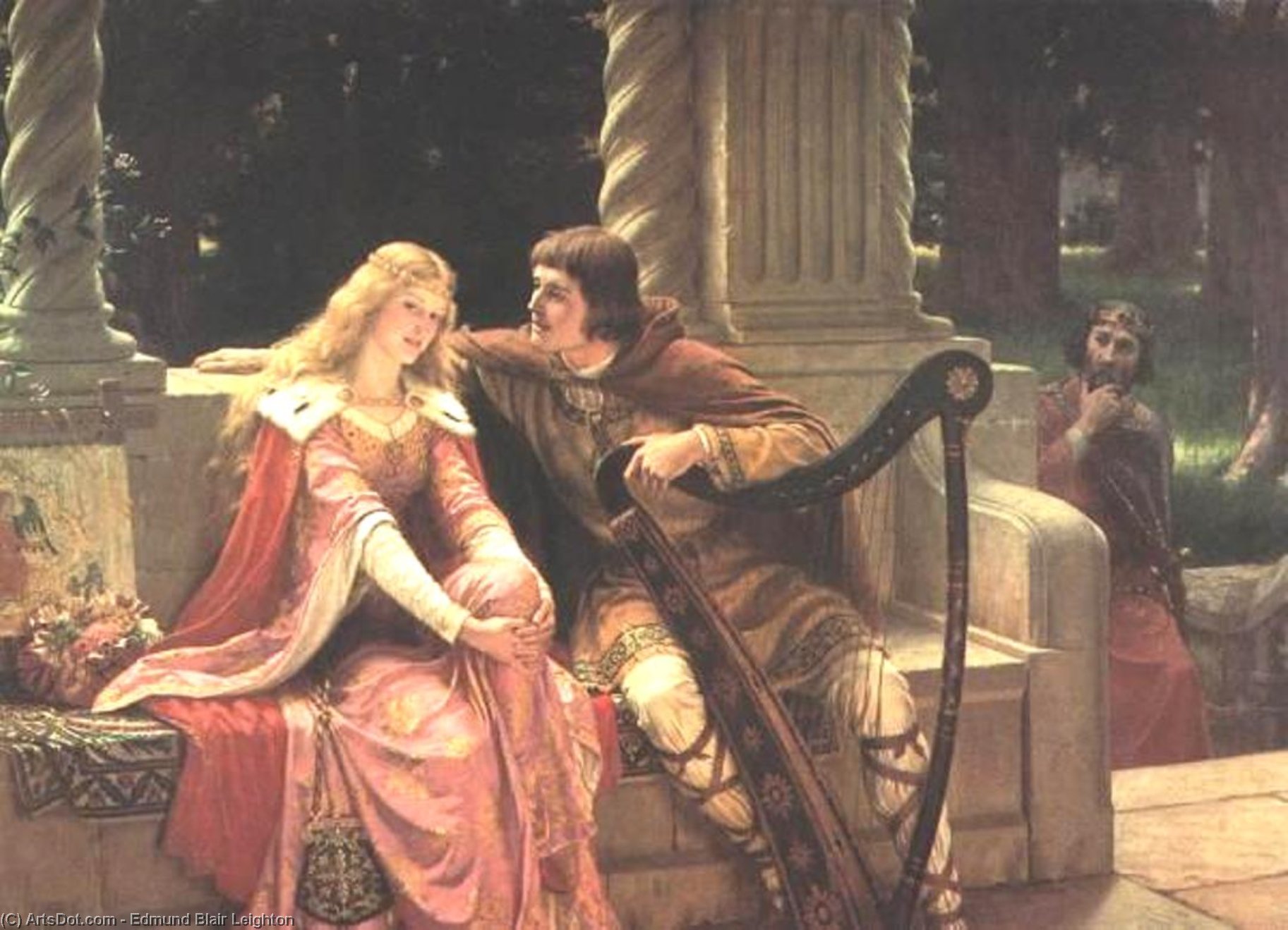 Order Oil Painting Replica The End of The Song, 1902 by Edmund Blair Leighton (1852-1922, United Kingdom) | ArtsDot.com