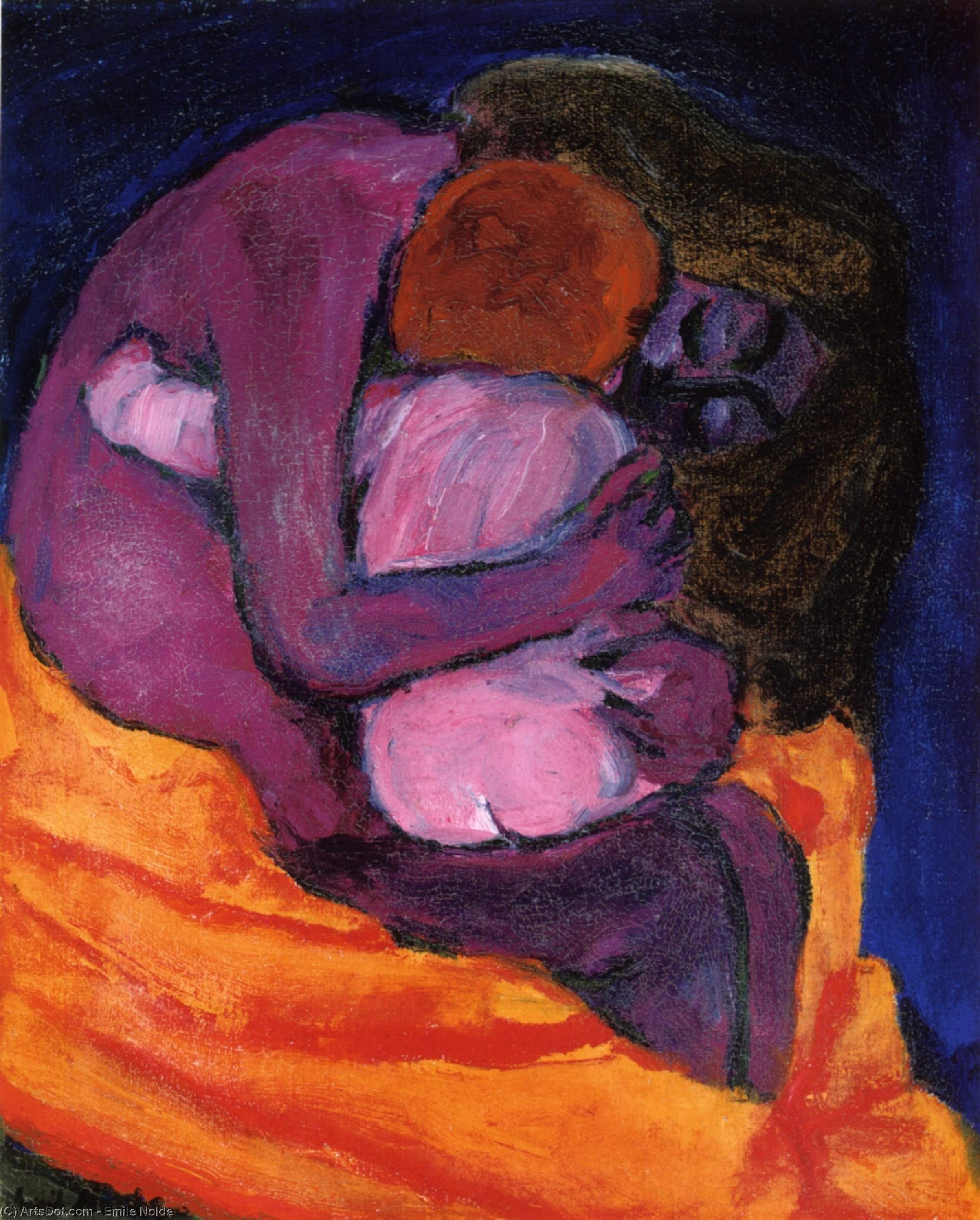 Order Artwork Replica Mother and Child by Emile Nolde (Inspired By) (1867-1956, Germany) | ArtsDot.com