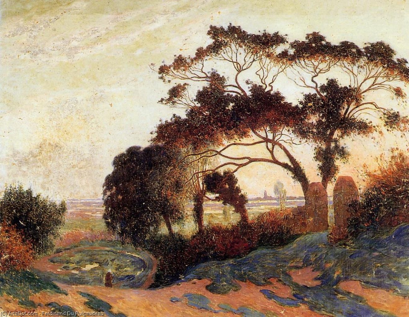 Buy Museum Art Reproductions Landscape, Hills of Guerande, 1915 by Ferdinand Du Puigaudeau (1864-1930, France) | ArtsDot.com