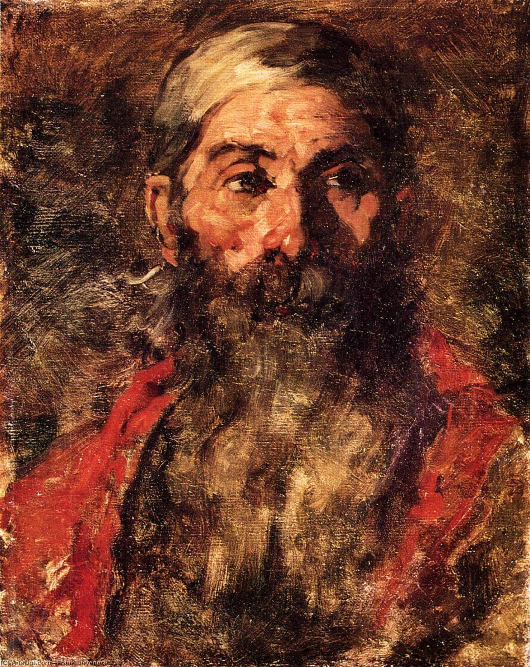Order Art Reproductions The Old Philosopher, 1878 by Frank Duveneck (1848-1919, United States) | ArtsDot.com