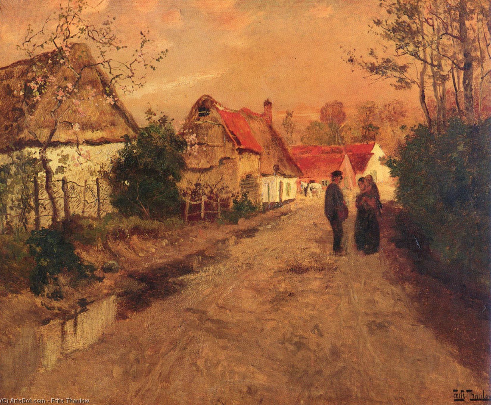 Order Oil Painting Replica Arques­La­Bataille, Normandie by Frits Thaulow (1847-1906, Norway) | ArtsDot.com