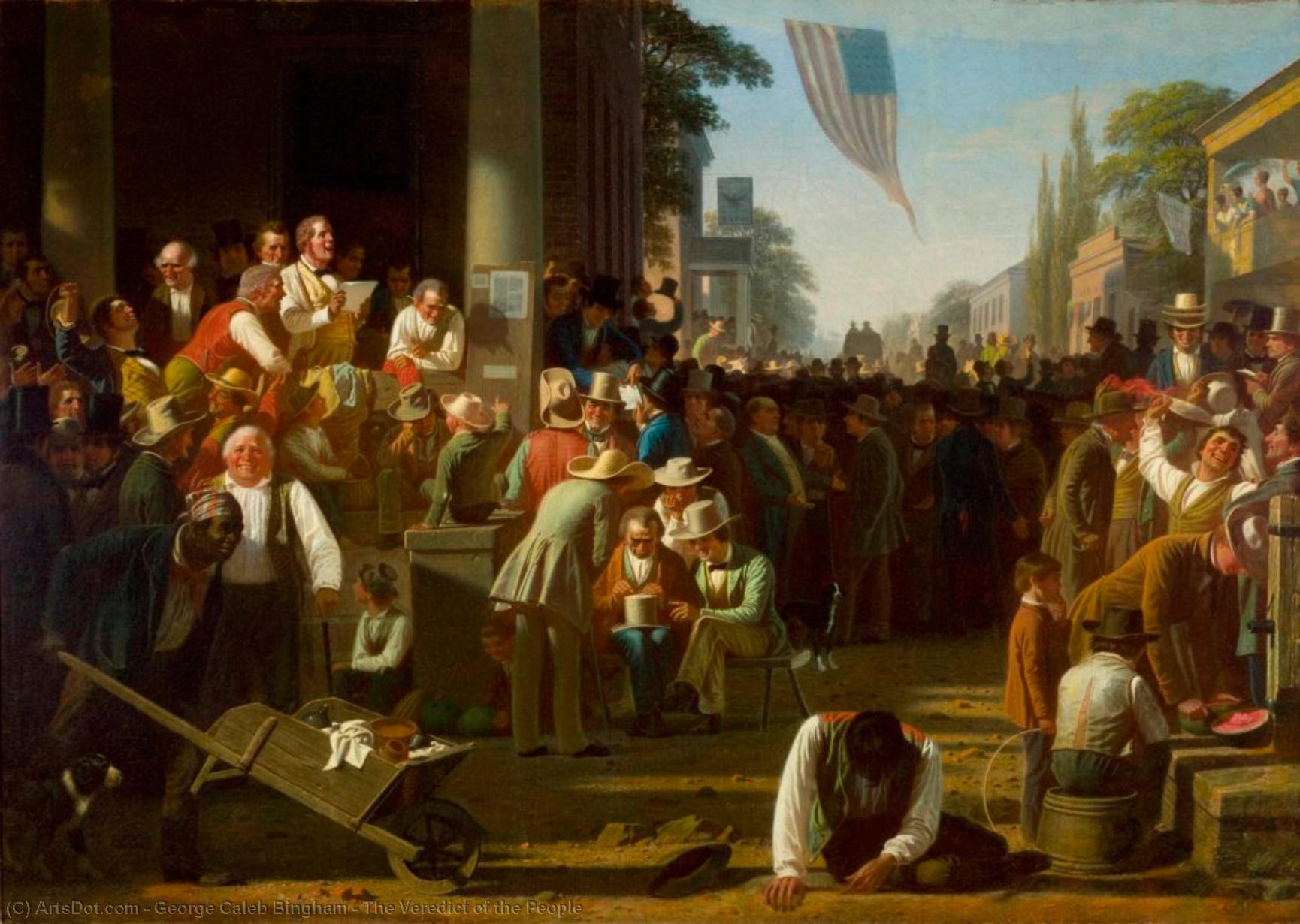 Buy Museum Art Reproductions The Veredict of the People by George Caleb Bingham (1811-1879, United States) | ArtsDot.com