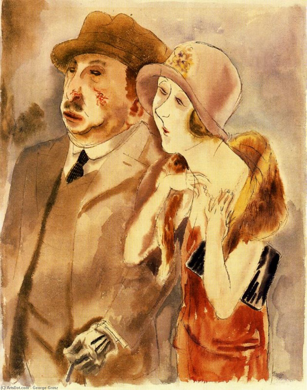 Order Oil Painting Replica In the best years by George Grosz (Inspired By) (1893-1959, Germany) | ArtsDot.com