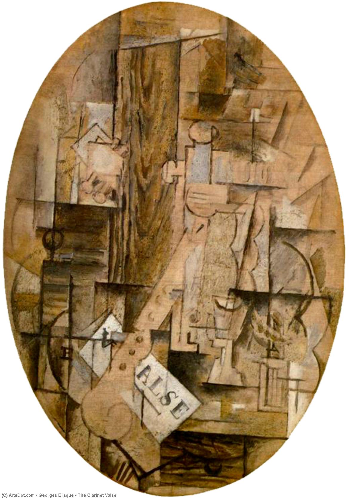 Buy Museum Art Reproductions The Clarinet Valse, 1912 by Georges Braque (Inspired By) (1882-1963, France) | ArtsDot.com