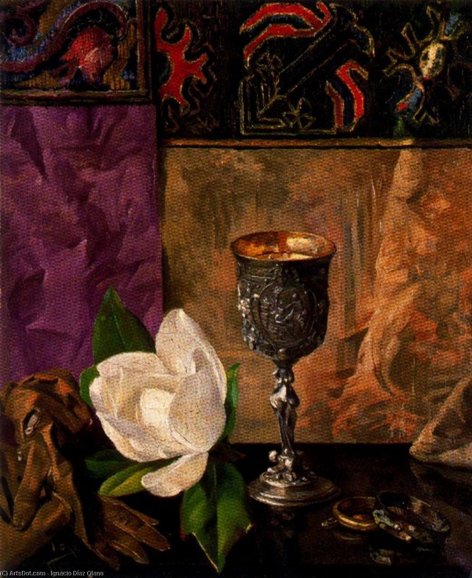 Buy Museum Art Reproductions Flower and calyx by Ignacio Díaz Olano (1860-1937, Spain) | ArtsDot.com